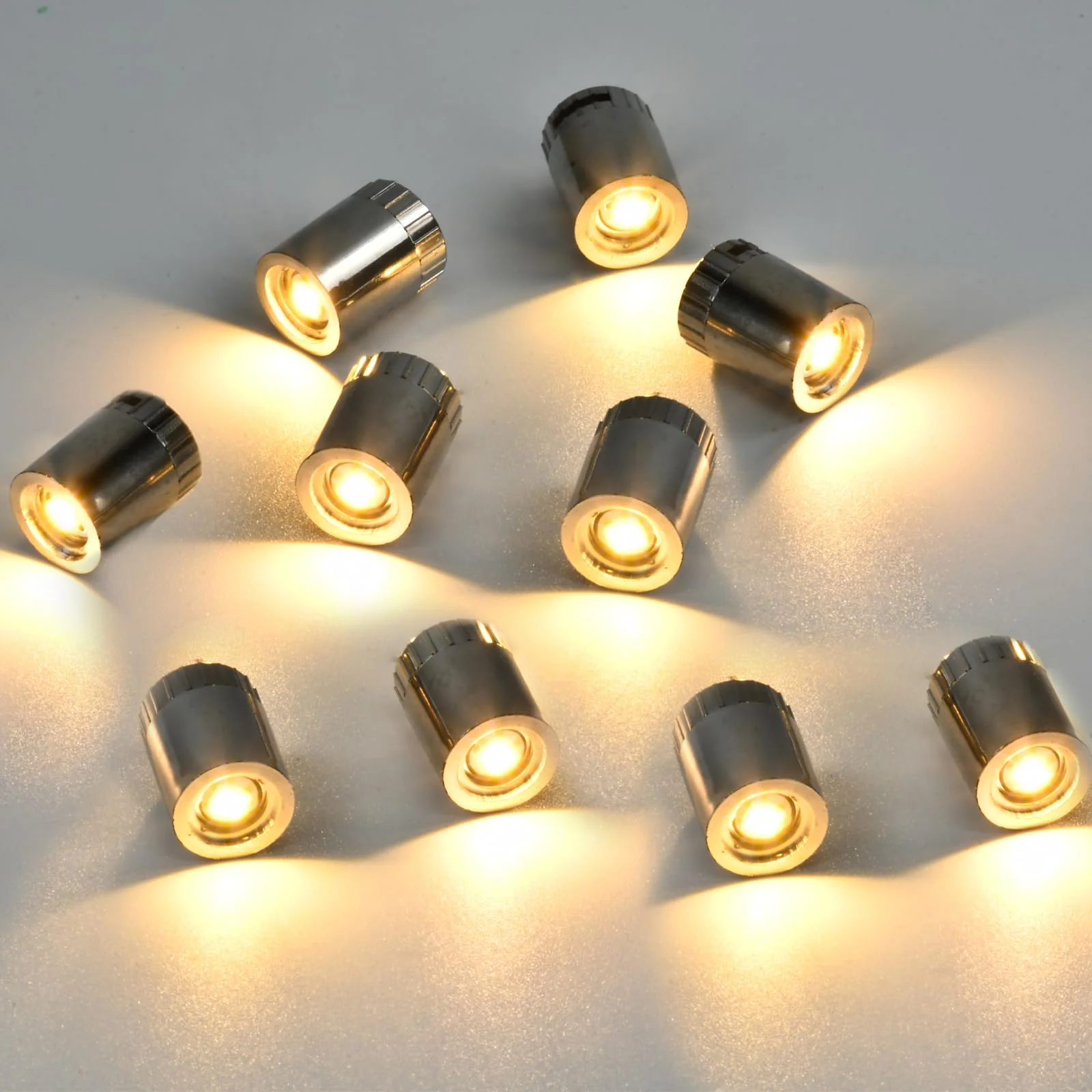 10 pcs Mini LED Licht, Micro LED Licht, LED Licht Mini mit Batterie, Mini LED Licht zum Kleben, Geeignet zum Dekorieren von Puppenhäusern, DIY-Kunsthandwerk (Warmweißes Licht) - Image 3