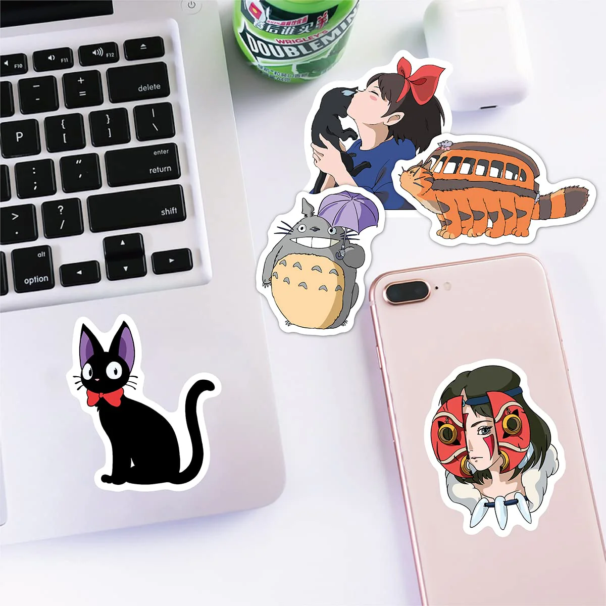 100 Totoro Aufkleber, Wasserfeste Vinyl Stickers für DIY Dekoration, Graffiti Style Decals für Auto Motorräder Laptop Fahrrad Skateboard Snowboard Gepäck Aufkleber MacBook iPad und mehr - Image 6