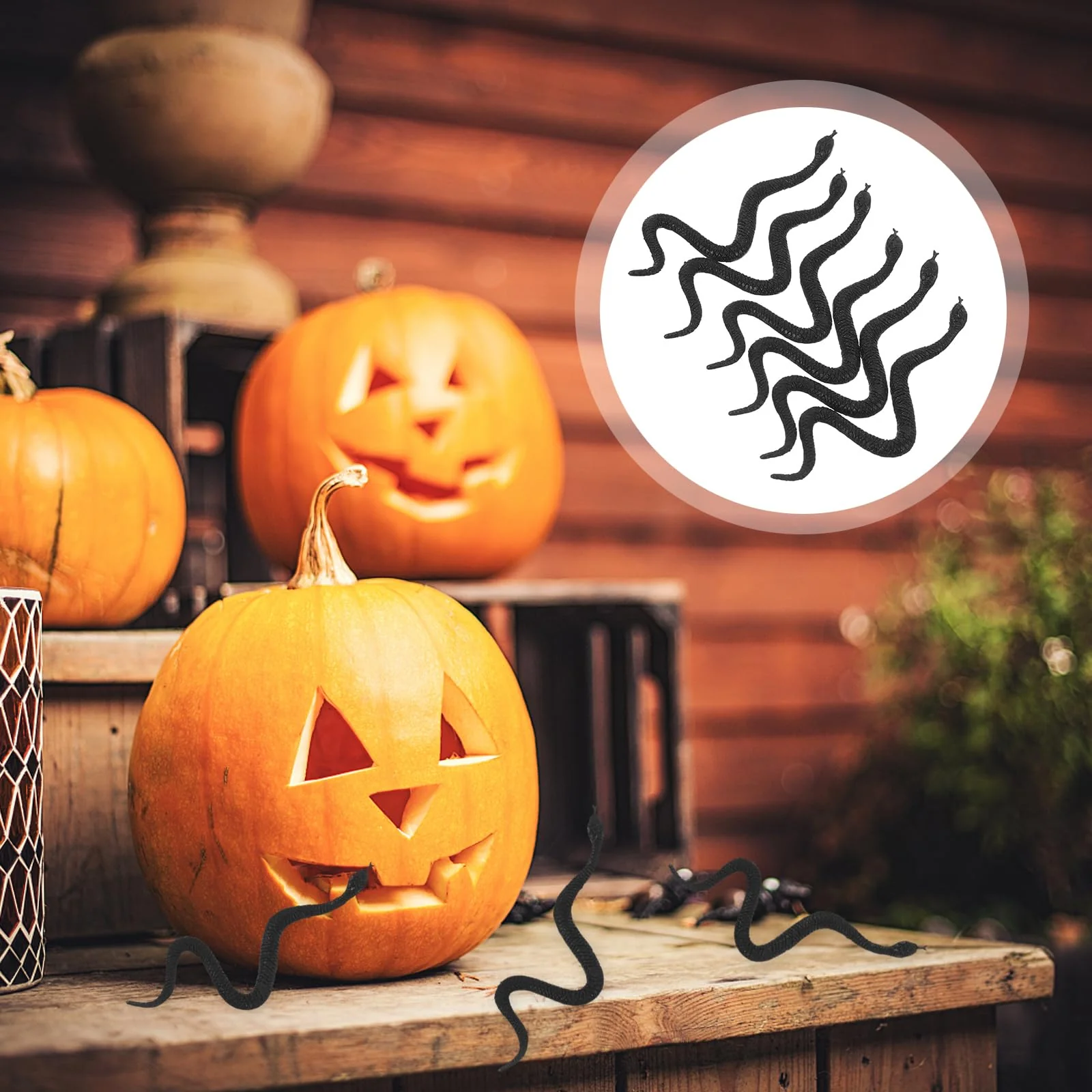 100Stücke Realistische Kunststoff Schlangen Deko: Kleine Schlange Halloween Horror Deko Tischdeko Streiche Spielen Scherzartikel für Motto Spukhaus Party(Geeignet für Personen ab 14 Jahren) - Image 5