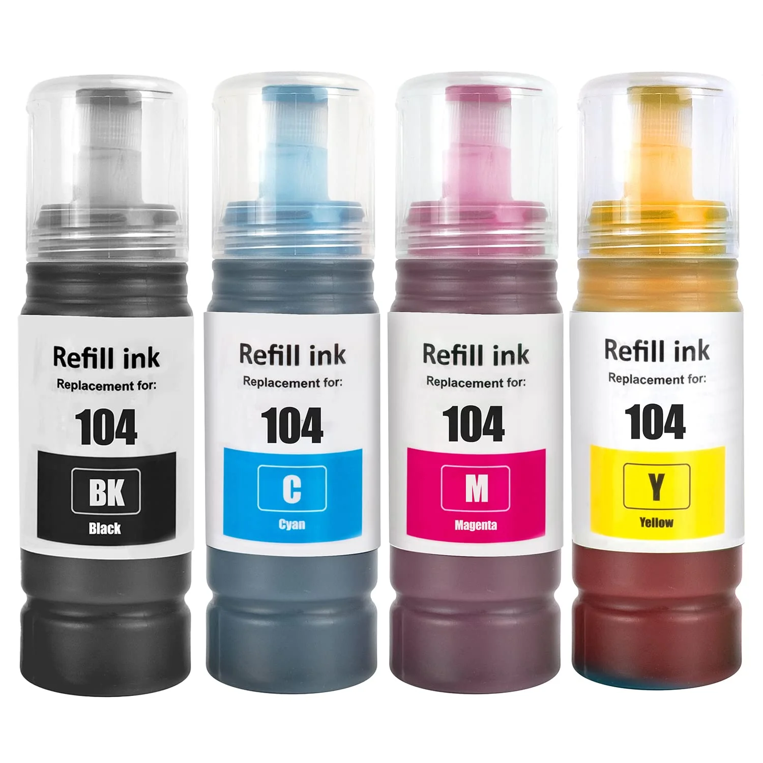 104 Tinte Kompatibel mit Epson 104 Tintenpatronen Nachfülltinte für ET-1810 ET-2810 ET-2820 ET-2870 ET-2814 ET-2815 ET-2825 ET-2826 ET-2830 ET-2840 ET-2862 ET-2870 ET-2876 ET-4800 ET-4810 ET-2710(4P) - Image 3