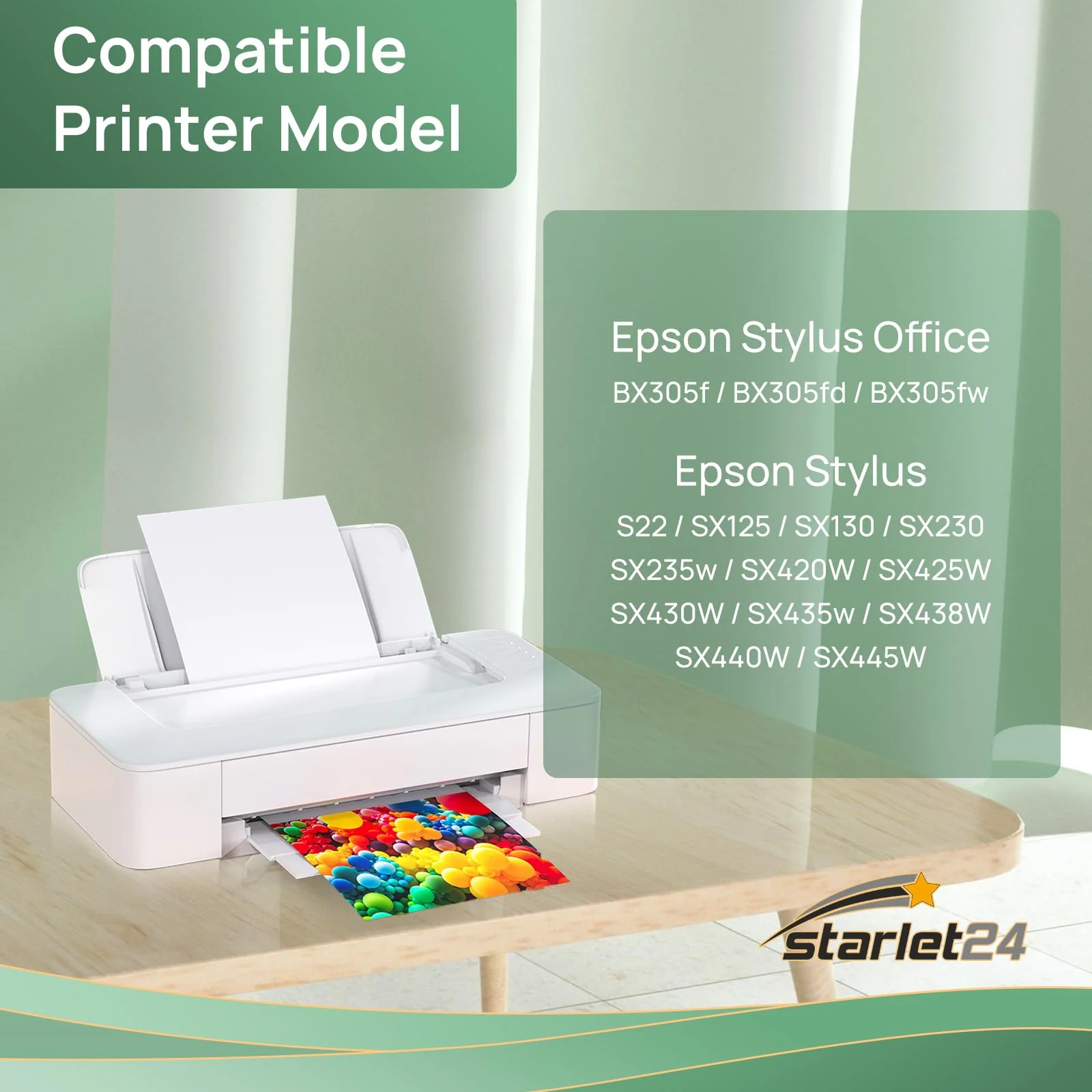 10er Set Druckerpatronen kompatibel zu Epson Stylus Office BX305f BX305fd BX305fw S22 SX125 SX130 SX230 SX235w SX420W SX425W SX430W SX435w SX438W SX440W SX445W - Image 7