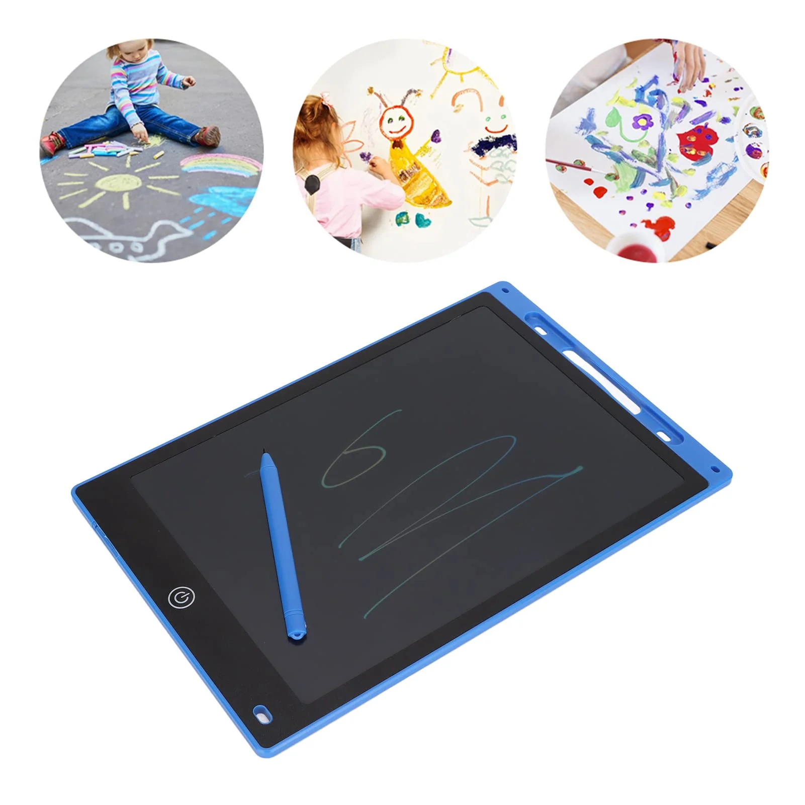12-I LCD-Schreibtablett – Druckempfindliches Eye-Doodle-Board für und Erwachsene – z (BLUE) - Image 5