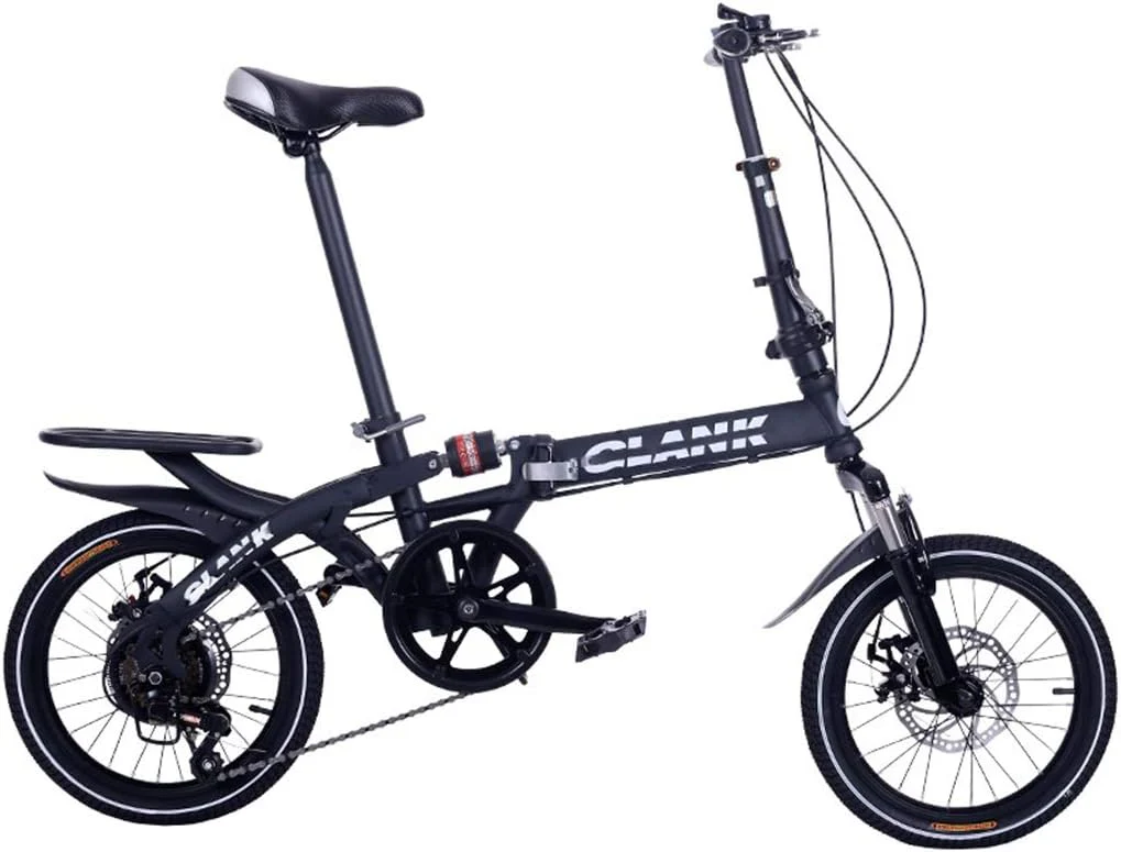 16-Zoll 6 Gang Klappräder, Travel Faltrad, Camping Klapprad mit Tragegriff, Faltfahrrad für Herren und Damen,Doppelscheibenbremse - Image 4