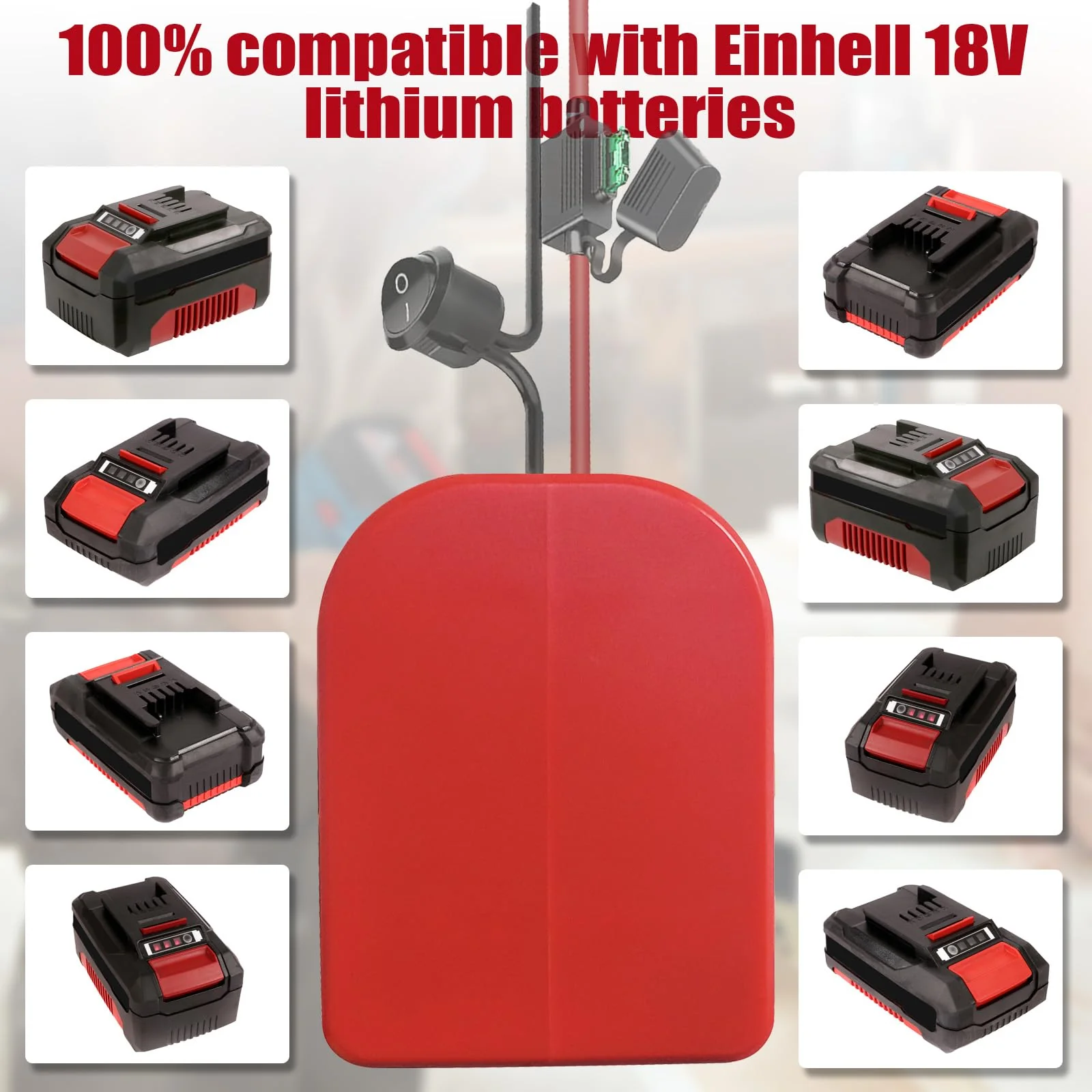 2 Packungen Power Wheel Adapter für EINhell 18V Akku Power Wheels Akku Konverter mit Sicherungen & Drahtklemmen, 14AWG Draht, Stromanschluss für DIY Rc Auto Spielzeug, Robotik und Rc Truck - Image 6