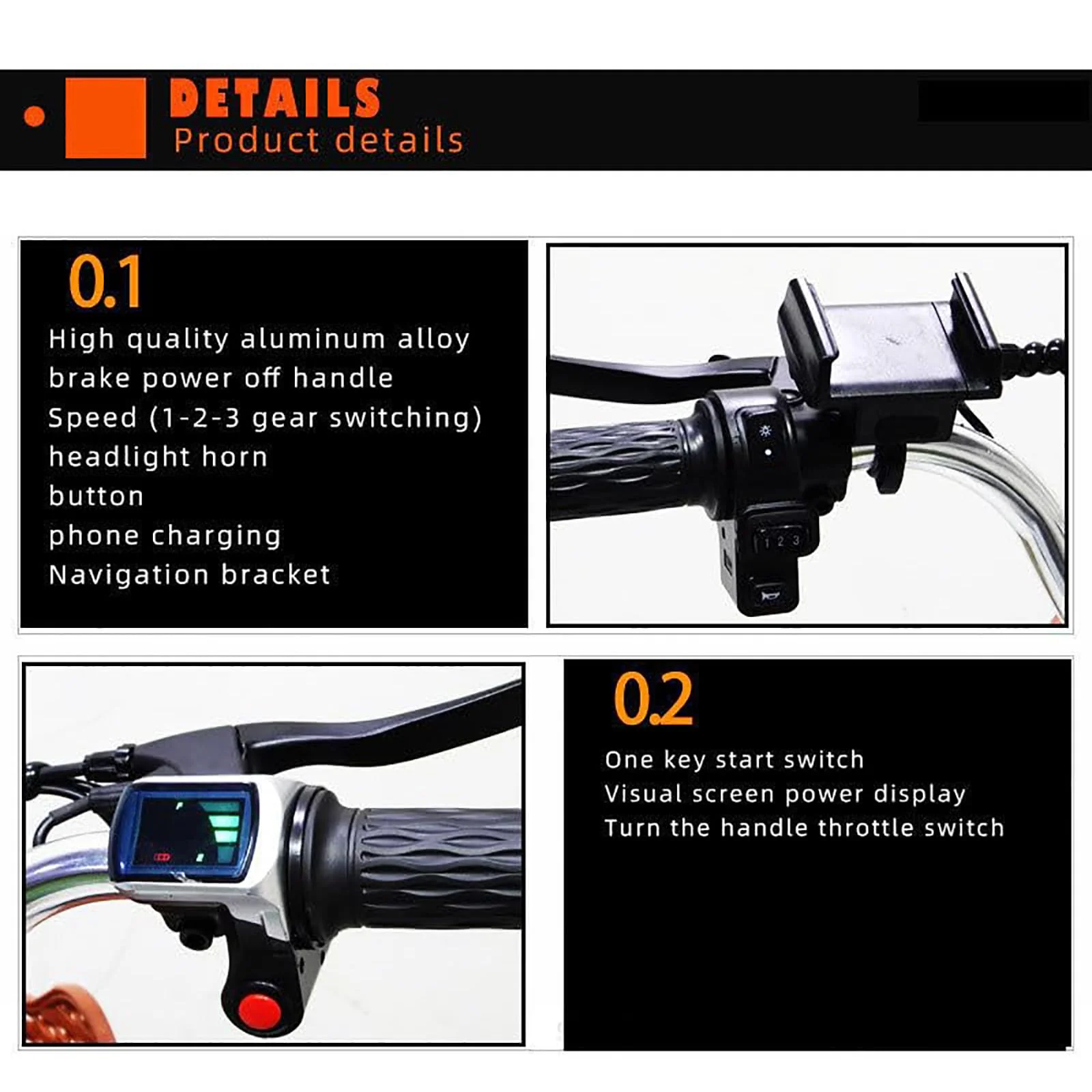 20″ Elektro Dreirad FüR Erwachsene, 7-Gang 3-Rad Elektrofahrrad, Mit Herausnehmbarem 48V 12Ah Akku (35–45 Km Reichweite), Verstellbarem Sitz (80–92 cm), Mit Scheinwerfer + Hupe B - Image 4