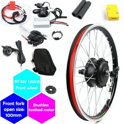 20 Zoll 48V Elektro-Fahrrad Kit E-Bike Elektrofahrrad Umbausatz Vorderrad 1000W Conversion Motor Set Fahrrad Nabenmotor Anzeige Frontmotor Elektrisches Fahrrad-Rad Naben-Frontmotor-UmrüStsatz - Image 5