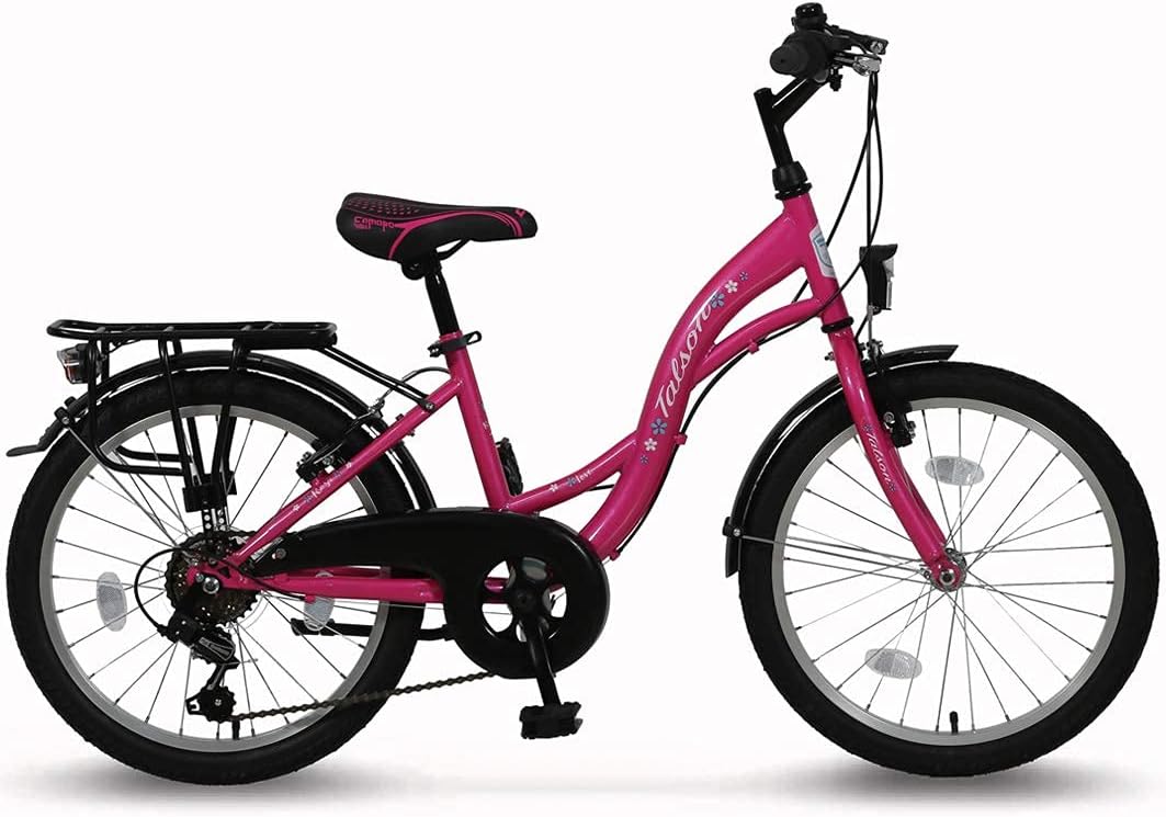 20 Zoll Kinderfahrrad 6-Gang Shimano und Alufelgen Rosa-Weiss TMU - Image 3