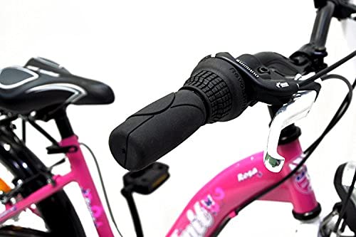 20 Zoll Kinderfahrrad 6-Gang Shimano und Alufelgen Rosa-Weiss TMU - Image 4