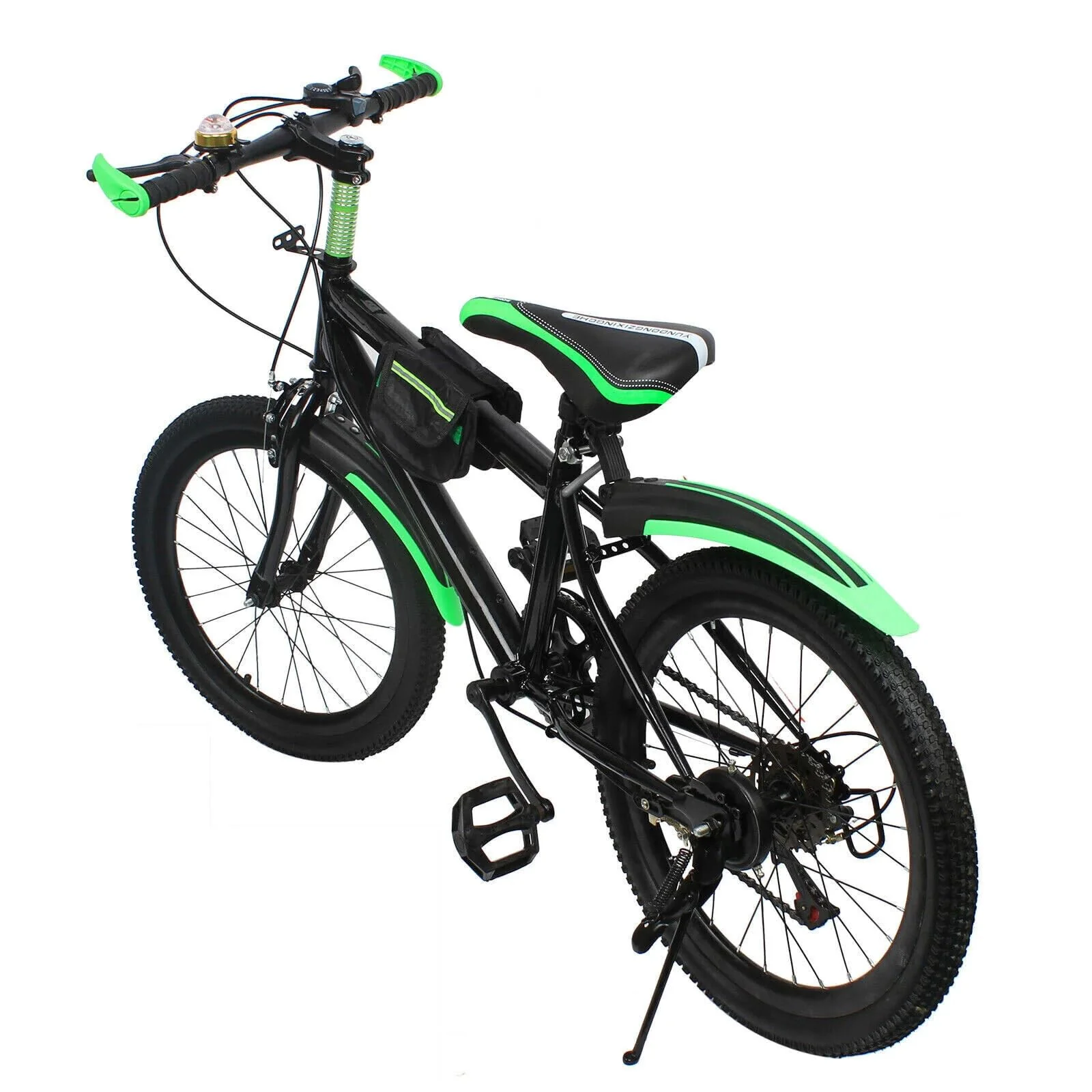 20 Zoll Mountainbike aus Kohlenstoffstahl mit Bremssystem, Premium Mountainbike Fahrrad mit Wasserbecher-Halter und Schutzbleche, MTB Fahrrad für Herren und Damen (Maximale Tragfähigkeit: 85 kg)