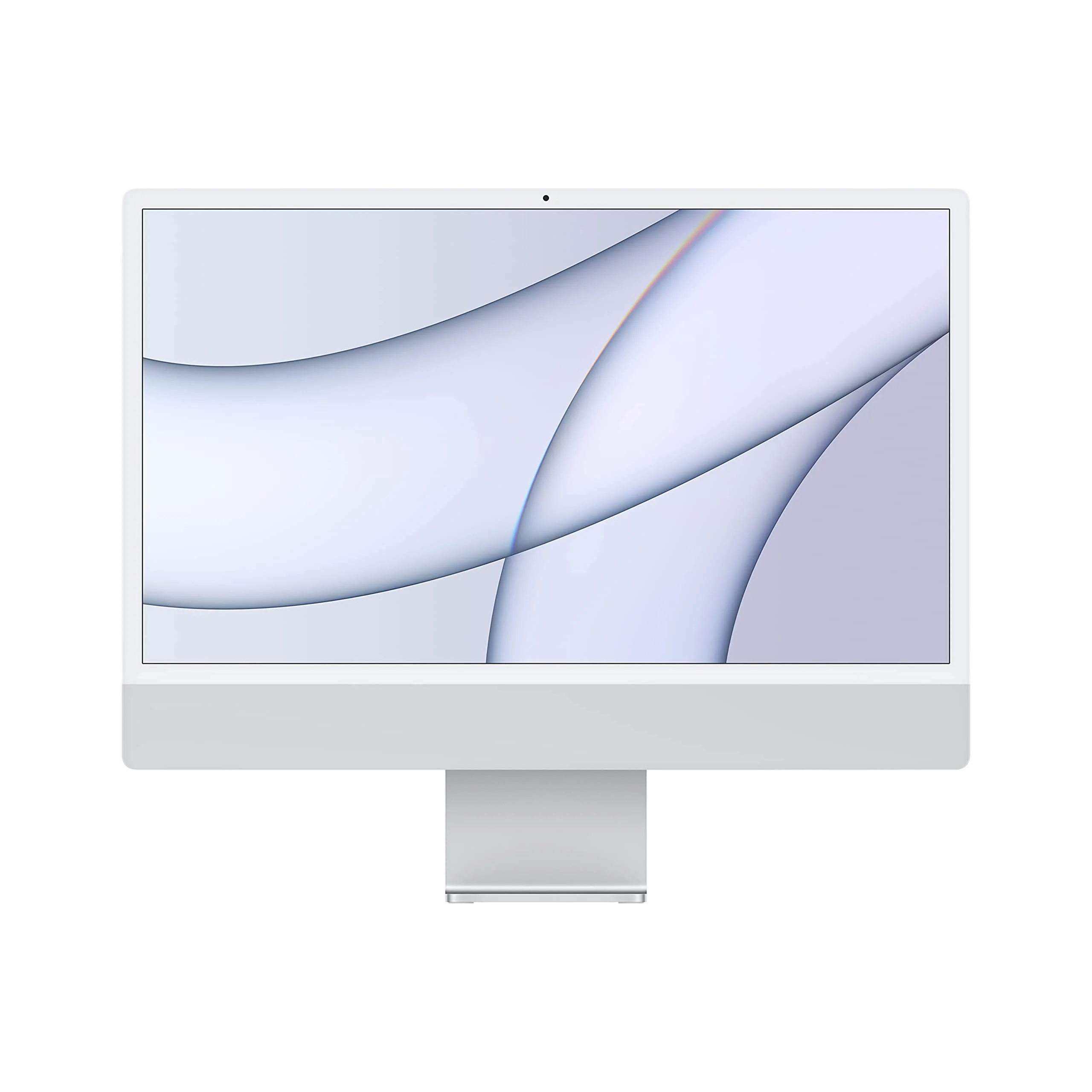 2021 Apple iMac mit Apple M1 Chip (24-zoll, 8GB RAM, 256GB SSD Kapazität) (QWERTY English) Silber (Generalüberholt)
