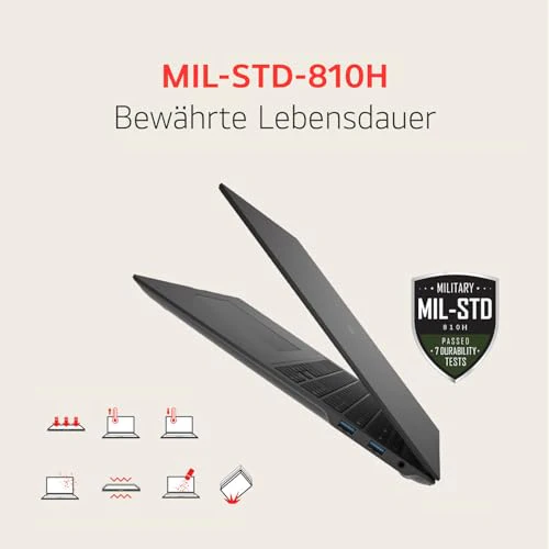 2024 LG gram Pro 16 Zoll Notebook - 1199g Intel Core Ultra7 Laptop (32GB RAM, 2TB Dual SSD, 24,5h Akkulaufzeit, IPS Panel Anti-Glare Display, Win 11 Pro) - Schwarz - Image 5