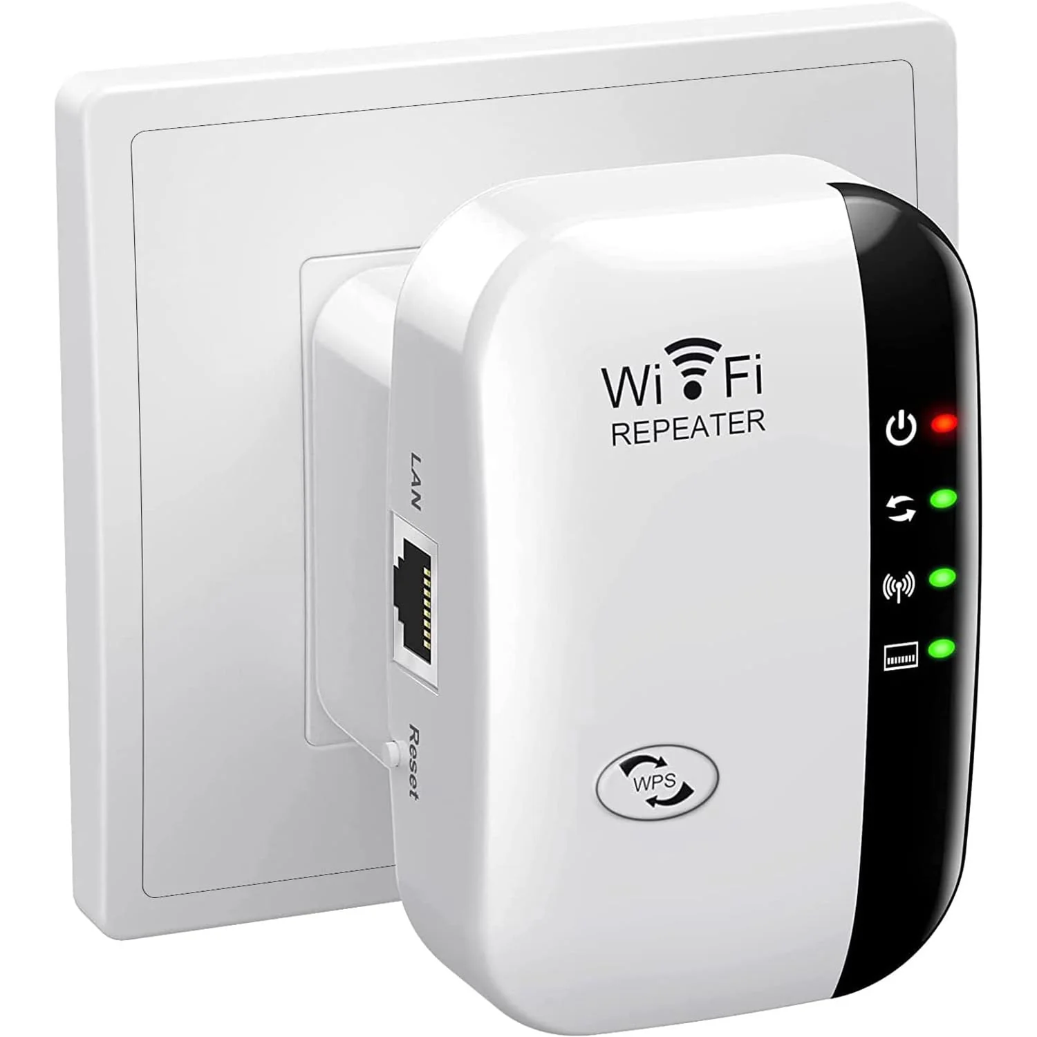 2025 Neu WLAN Repeater WLAN Verstärker 300Mbit/s 2,4GHz WiFi Booster mit Repeater/Router/Access Point Modus,Einfache Einrichtung,WiFi Range Extender Mit LAN/WAN Port - Image 6