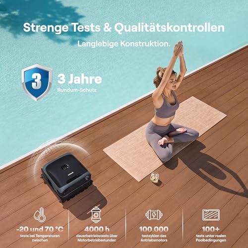 (2026 Neu) Beatbot Sora 70 Poolroboter, Poolsauger 4-in-1 komplette Poolreinigung, 25700 LPH, smartes Parken an der Oberfläche, 6L Fassungsvermögen, Poolreiniger Akku mit 10000 mAh, 300 m², Marineblau - Image 9