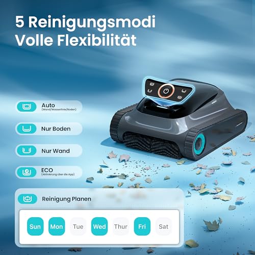 (2026 Upgrade) AIPER Scuba S1 Poolroboter Boden und Wand, Wasserlinienreinigung, Doppelfiltration, 270 Min Laufzeit, Intelligente Navigation, App-Steuerung & OTA-Updates für Einbau- und Aufstellpools - Image 4