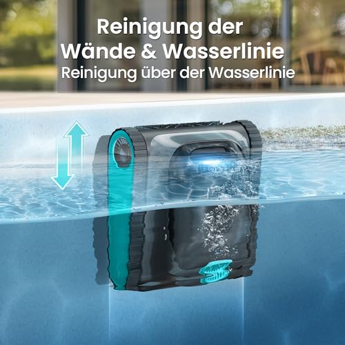 (2026 Upgrade) AIPER Scuba S1 Poolroboter Boden und Wand, Wasserlinienreinigung, Doppelfiltration, 270 Min Laufzeit, Intelligente Navigation, App-Steuerung & OTA-Updates für Einbau- und Aufstellpools - Image 5