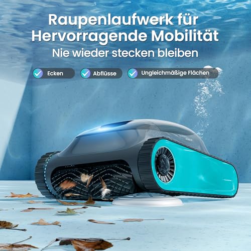 (2026 Upgrade) AIPER Scuba S1 Poolroboter Boden und Wand, Wasserlinienreinigung, Doppelfiltration, 270 Min Laufzeit, Intelligente Navigation, App-Steuerung & OTA-Updates für Einbau- und Aufstellpools - Image 7