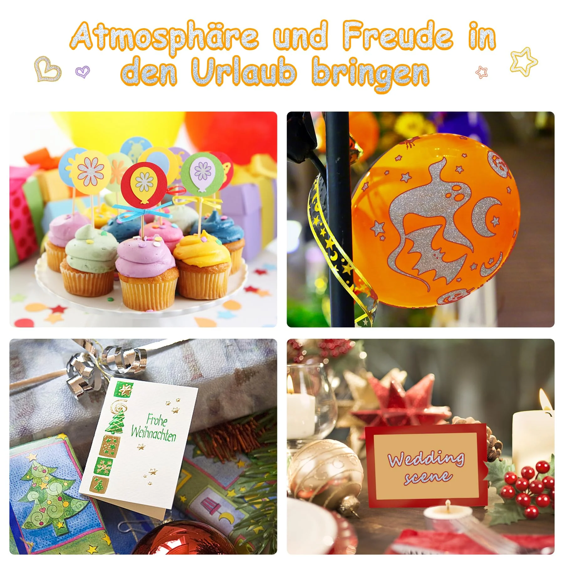 24 Glitzerstifte Magische Stifte, stifte mädchen Outline Stifte zauberstifte Zauberstifte für Scrapbooking, Basteln, Schulanfang Einschulung, Geschenke für kinder kleinigkeiten für adventskalender - Image 3