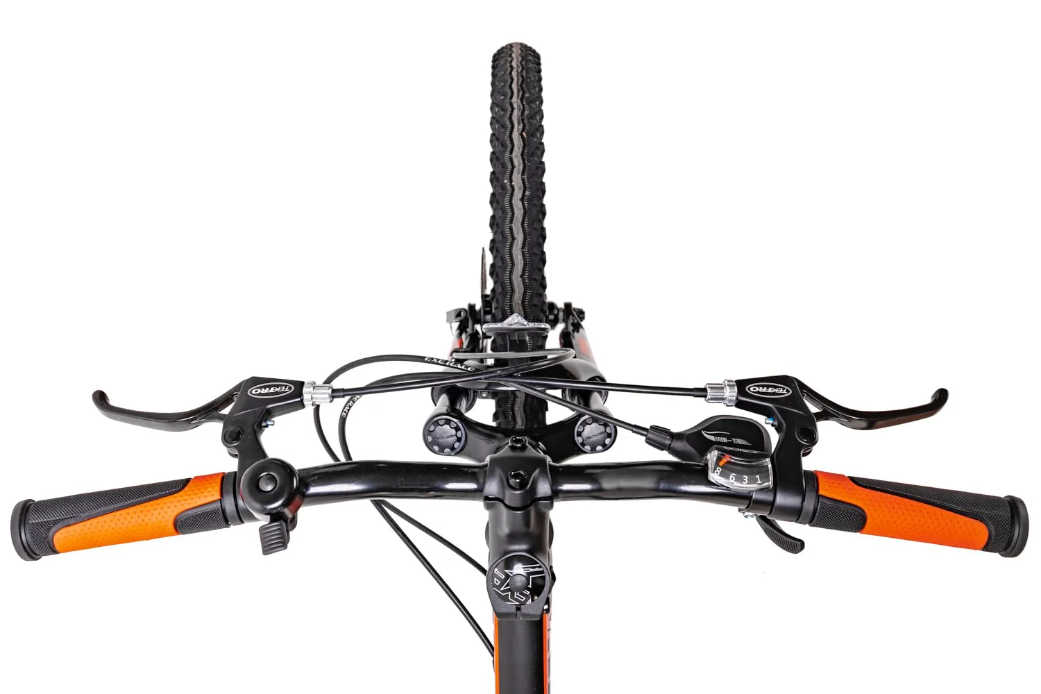 24 Zoll Alu Mountainbike Leader Fox Capitan 8 Gang Scheibenbremsen Schwarz Orange - Image 6