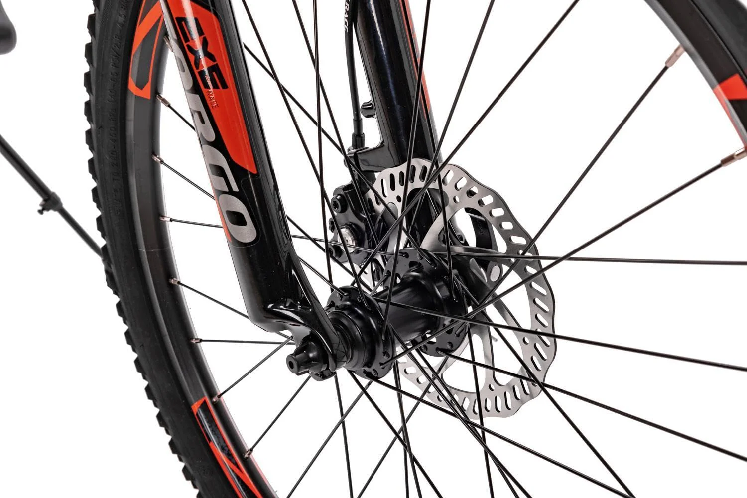 24 Zoll Alu Mountainbike Leader Fox Capitan 8 Gang Scheibenbremsen Schwarz Orange - Image 8