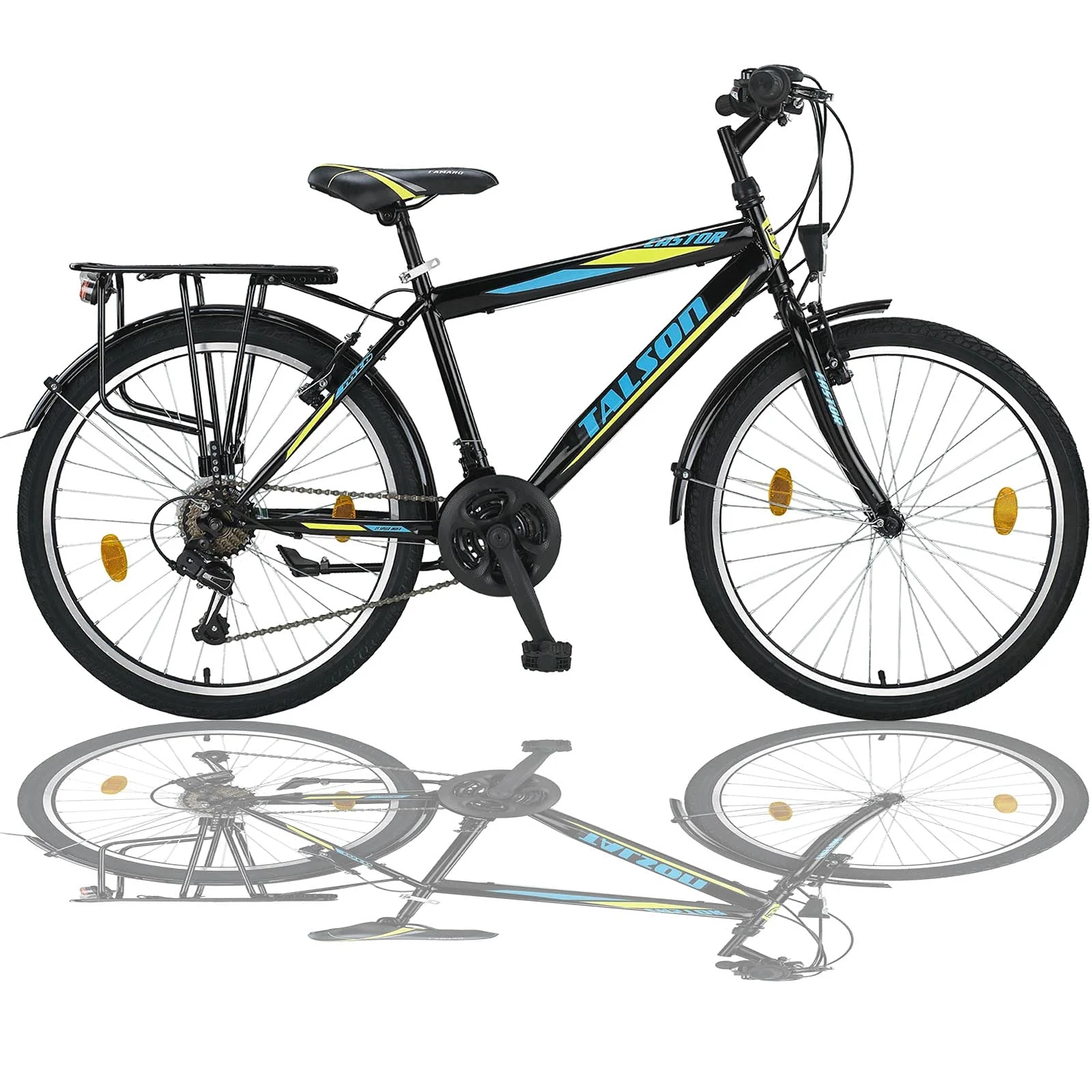 24 Zoll Jungen Fahrrad 21-Gang MIT Beleuchtung Farbe SCHWARZ TMX - Image 2