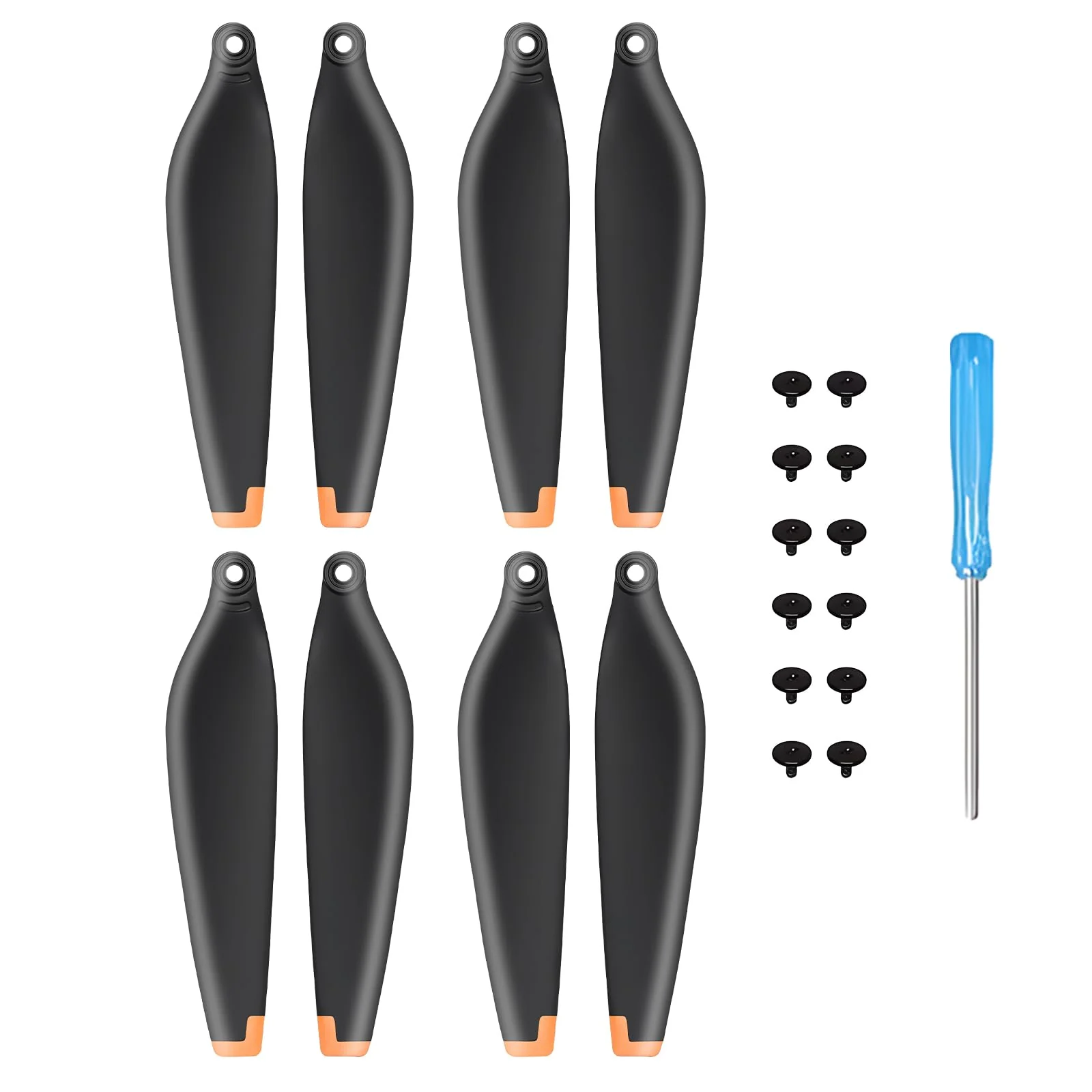 24Pcs Propeller für DJI Mini 4 Pro/Mini 3 Pro Ersatzpropeller Blätter Geräuscharm Flügel 6030F Luftschrauben DJI Mini 3 / 4 Pro Drohnenzubehör Exklusive Schrauben & Schraubendreher Orange - Image 5
