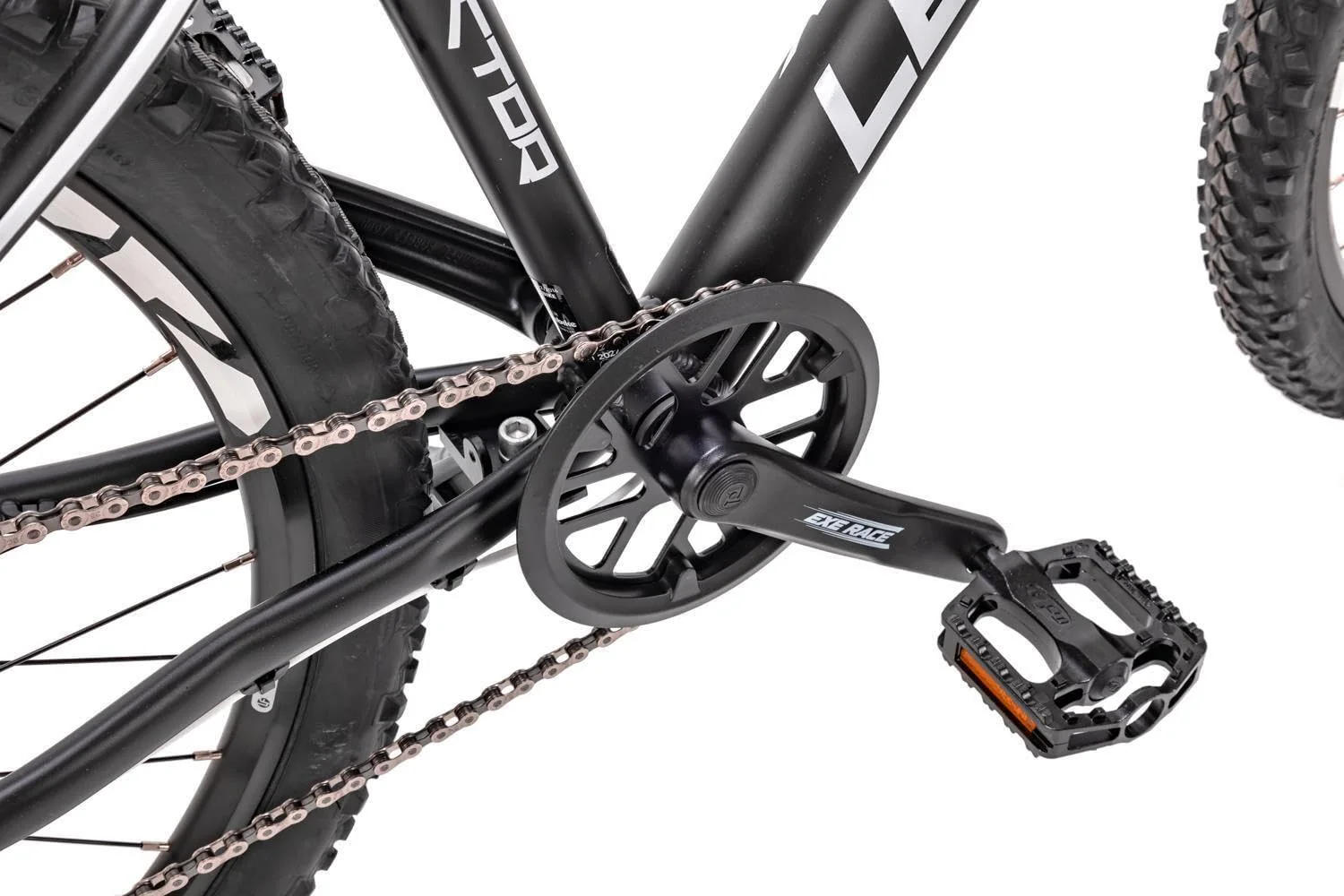26 Zoll Alu Mountainbike Leader Fox Factor 8 Gang Scheibenbremse Rh 41 cm schwarz Weiss - Image 2