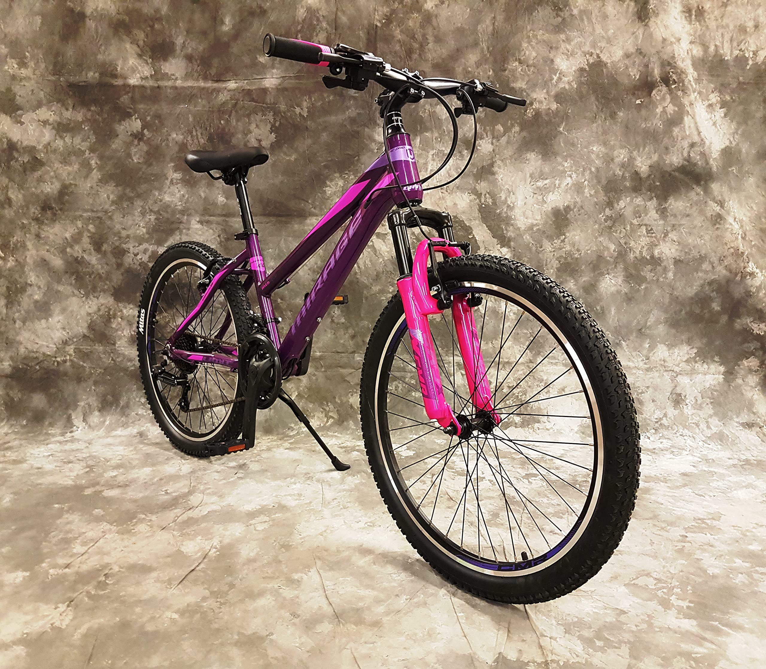 26 Zoll Aluminium Damen UND MÄDCHEN Mountainbike Mirage Gefedert mit 21-Gang Kettenschaltung Daumenklickschaltung NEU 2666-LILA-PINK Bitte BEACHTEN AB 155 cm KÖPERGRÖSSE GEEIGNET !!!!!!! - Image 2