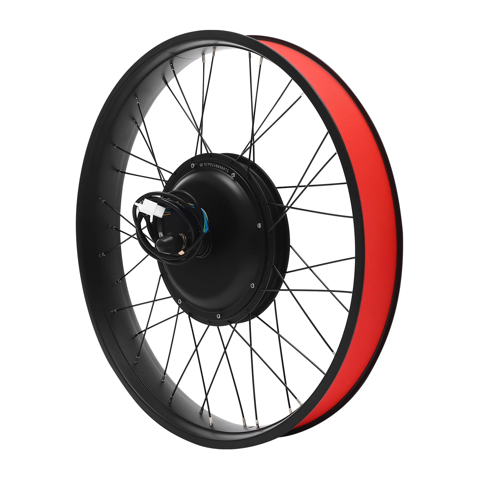 26 Zoll Fat-Bike Fatbike Umbausatz 48V 1000W Vorderrad E-Bike Bürstenloser Motor Kit mit LCD Display und Daumen-Drehknopf, Electric Bicycle Conversion Kit - Image 7