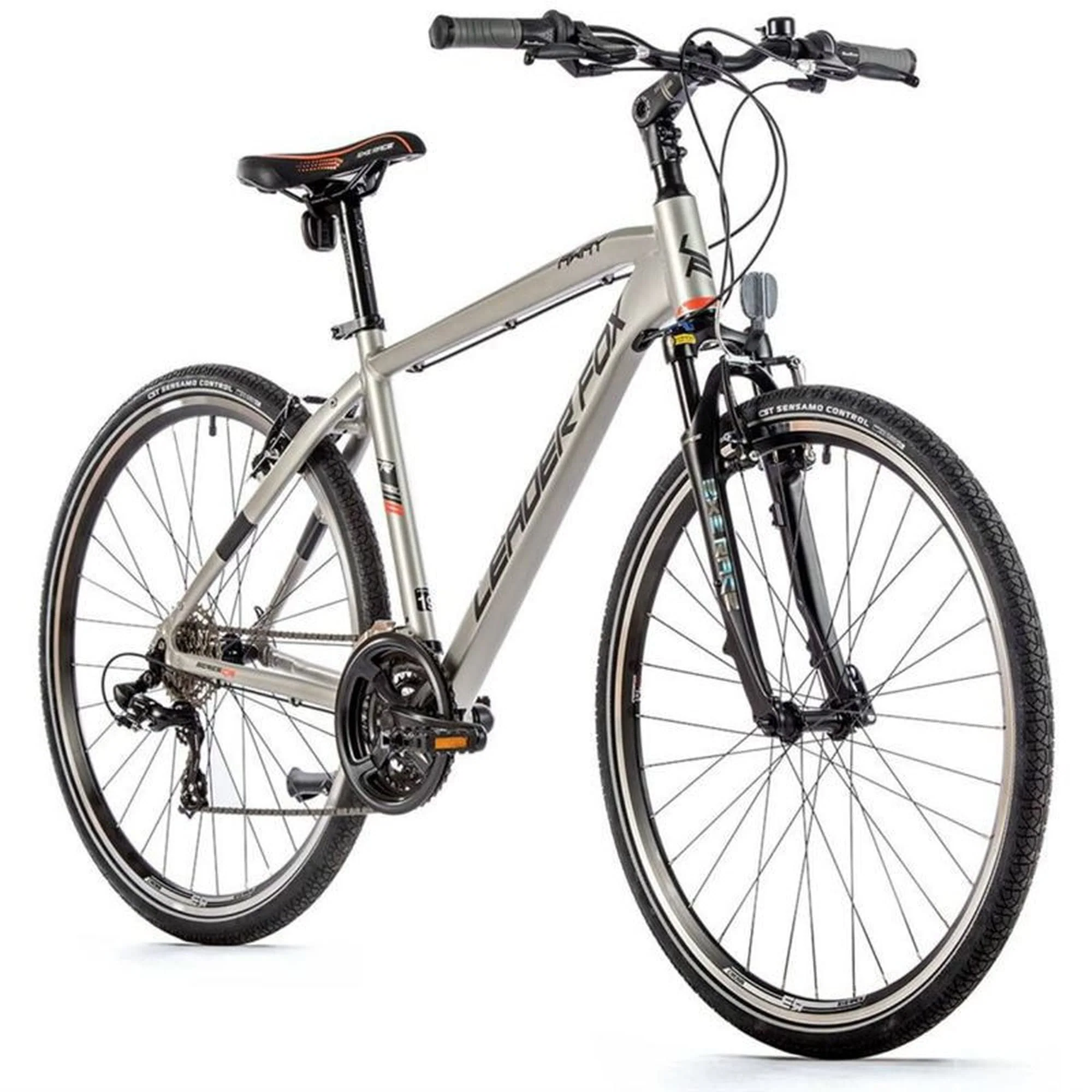 28 Zoll Leader Fox Away Cross Fahrrad MTB Bike 21 Gang Silber matt Rh 52cm