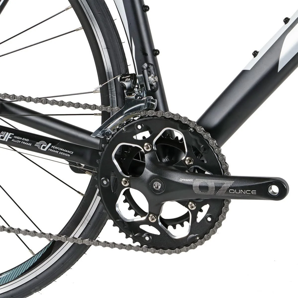 28 Zoll Rennrad Wizard Spark 2.5 Shimano Claris 16 Gang Race Bike Fahrrad Rh 56cm schwarz - Image 6