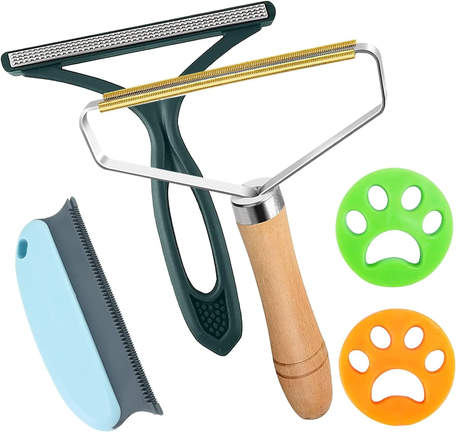 2Pack Fusselrasierer Tierhaarentferner, Magische Pfoten Anti Haar Fusselbürste, 2PCS Tierhaarentferner, zum Entfernen von Pullover -Webjacken, Entfernen von Tierstaub in Teppichen und Möbeln - Image 2