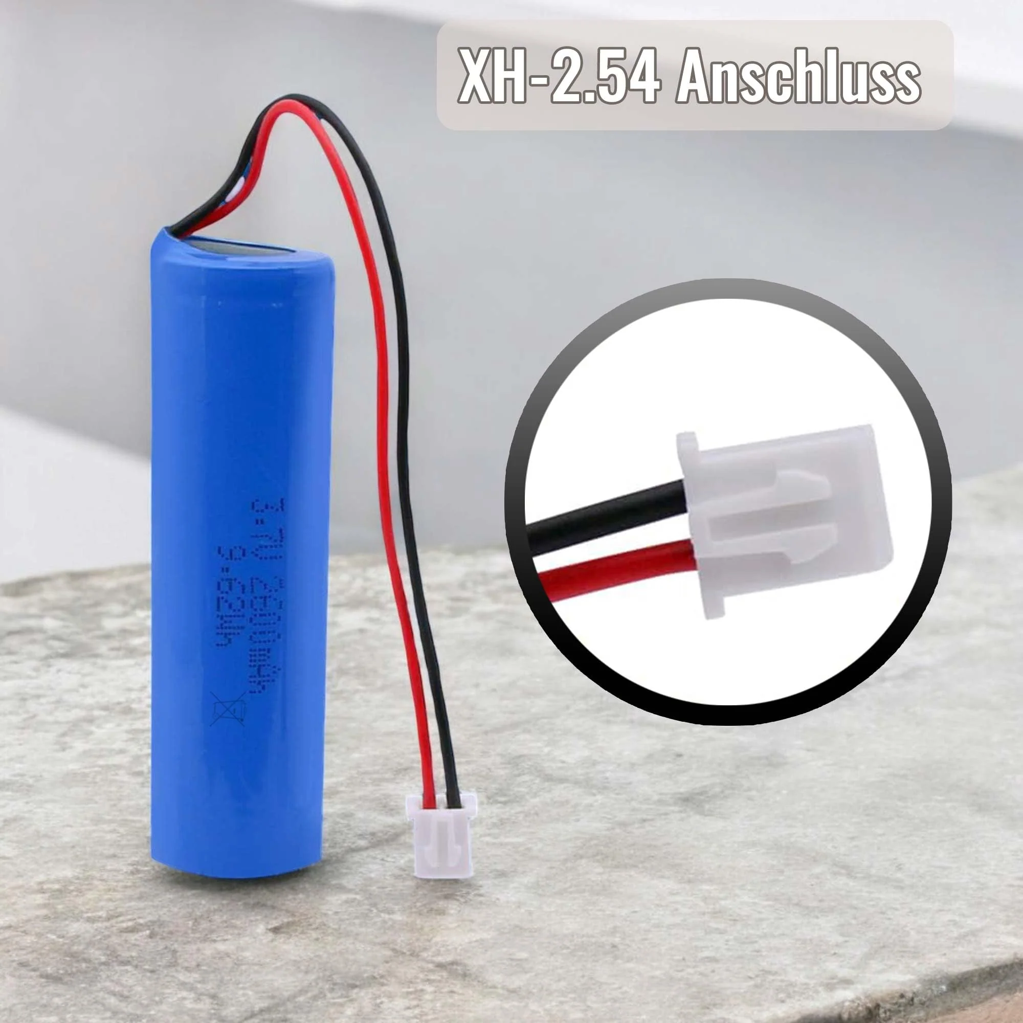 3.7V 2600-mAh wiederaufladbarer Li-Ion 18650 Akku mit XH2.54 2P-Stecker u. PCB Schutz f. RC-Auto, LED-Beleuchtung, Solar, Bluetooth-Geräte, DIY-Elektronik, Lautsprecher, Kamera, Taschenlampe, Werkzeug - Image 7