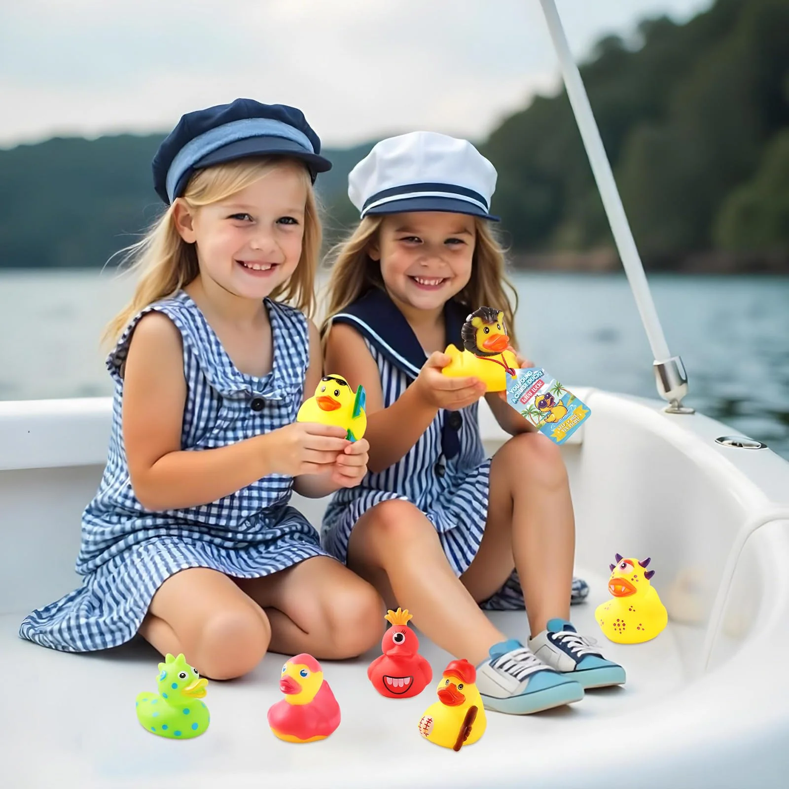 30 Stück Gummi Badeenten, Quietscheente Rubber Duck Badewannen Dekoration Gummi Enten Lustig für Schwimmbäder und Badewannen - Image 3
