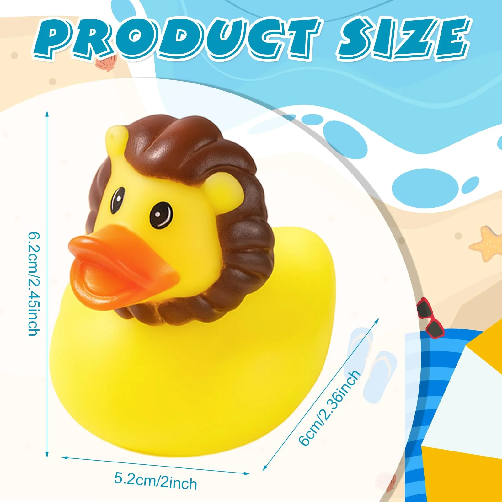 30 Stück Gummi Badeenten, Quietscheente Rubber Duck Badewannen Dekoration Gummi Enten Lustig für Schwimmbäder und Badewannen - Image 7