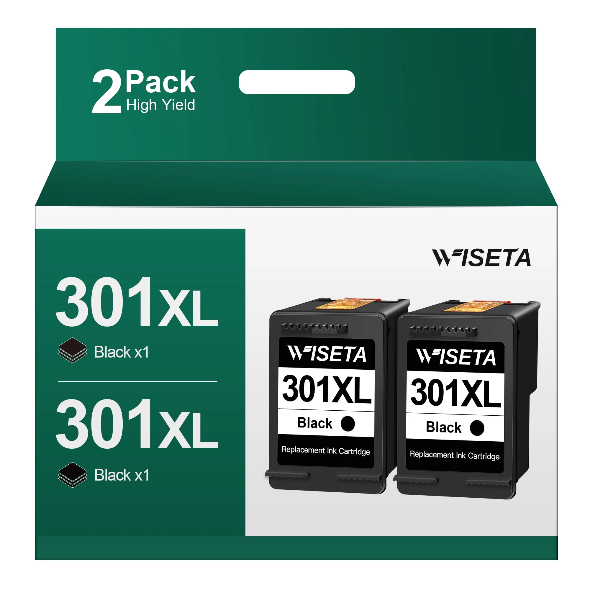 301 Druckerpatronen Schwarz für HP 301 XL 301XL Schwarz für HP DeskJet 2540 2544 2549 2050a 3050a 3050 3055a für Envy 4500 4502 4504 5530 für OfficeJet 4630 4632 Drucker, 2 Pack - Image 5