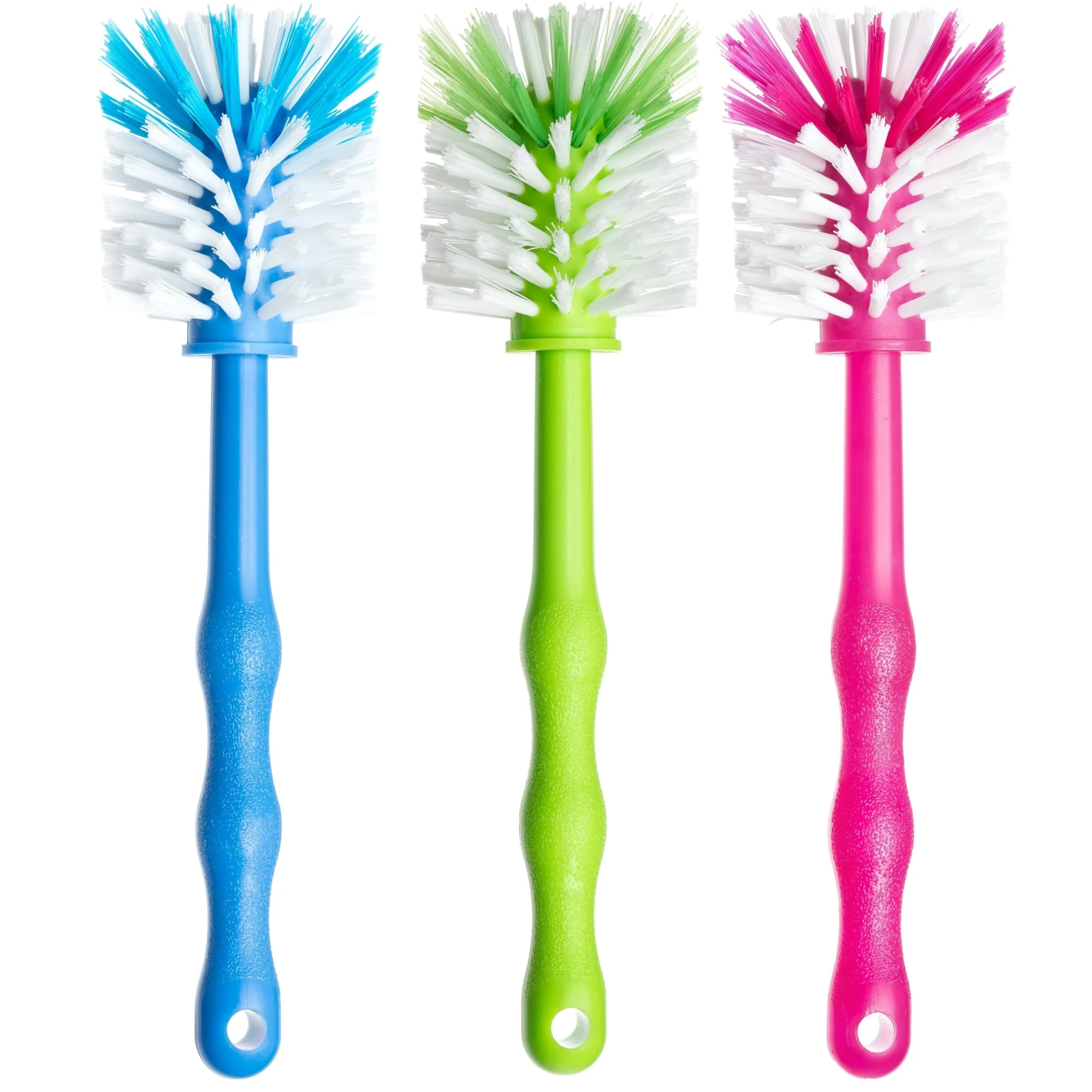 3er Pack Spülbürste für Mixbehälter, Reinigungsbürste perfekt geeignet zum Reinigen von Küchenmaschinen mit Mixbehältern, Standmixer, u.v.m. Zubehör Bürste (1x Blau/ 1x Grün/ 1x Pink) - Image 6