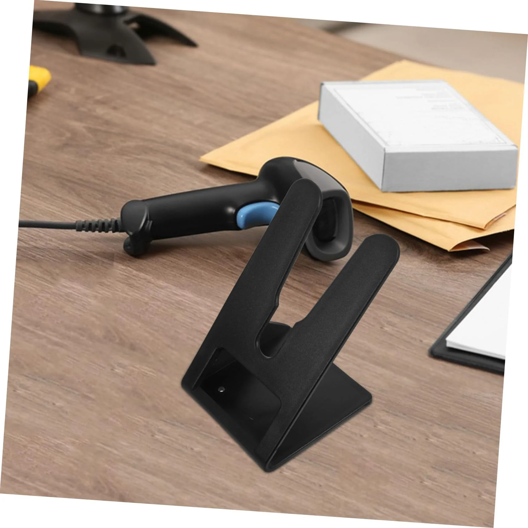 3St Scannerhalterung Scanner-Autohalterung Scannerständer für den Schreibtisch Rack für Etikettenleser Handscanner-Rack Rasierständer Scanner für Computer USB-Scanner Plastik Black ULTECHNOVO - Image 4