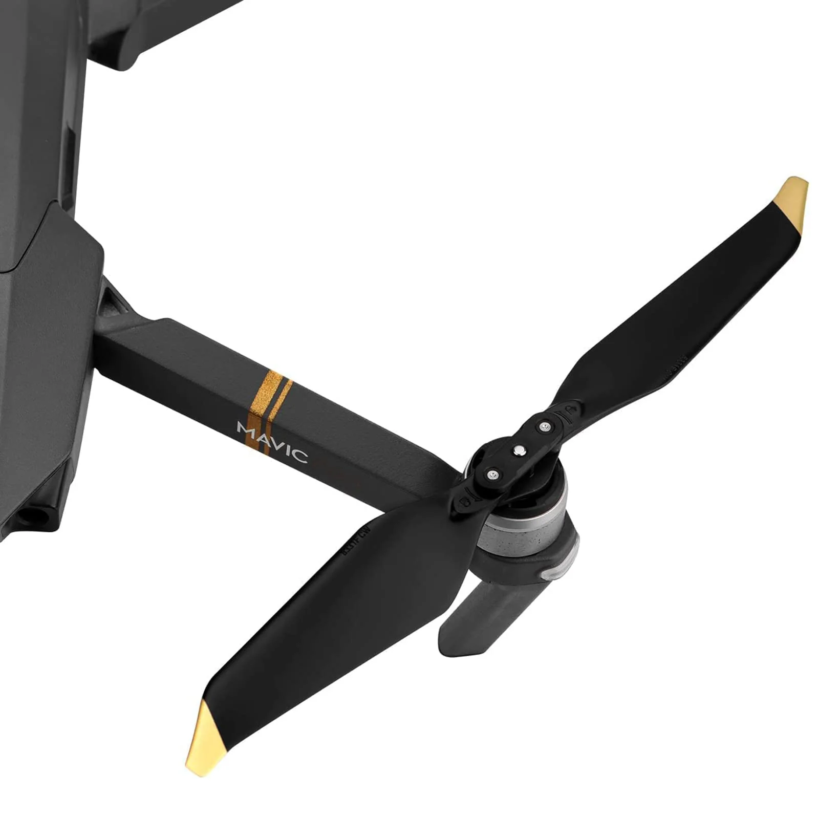 4 Paar Mavic Pro/Mavic Pro Platinum Propeller Ersatzpropellerblätter Geräuscharmes Quick-Release 8331F Flügel für DJI Mavic Pro/Mavic Pro Platinum Drohnen Zubehör Gold Spitzen - Image 4