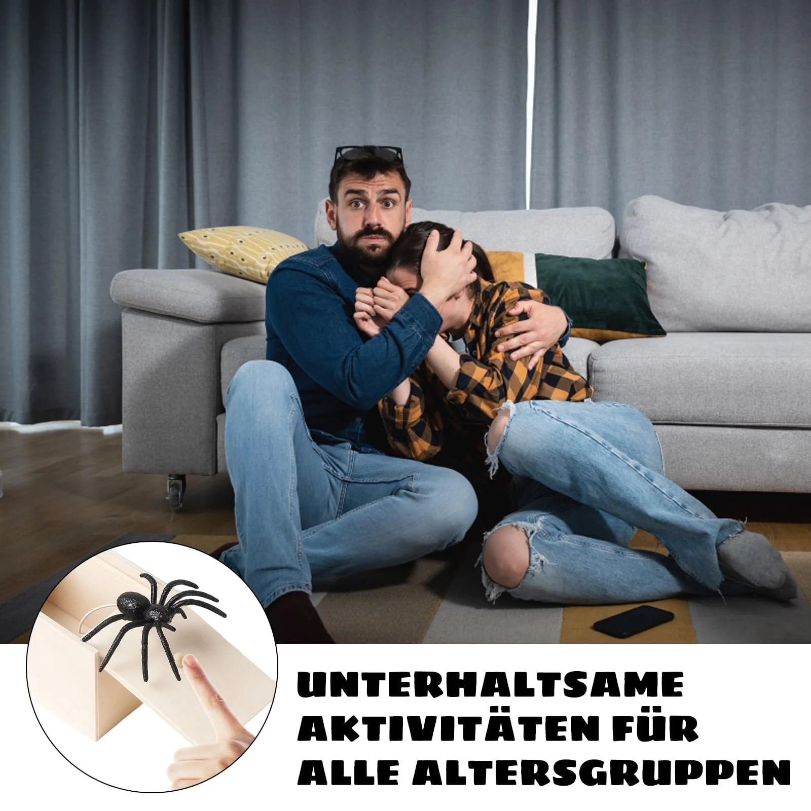 4 Stück Spider Prank Box, Spiderbox Prank, Box Mit Spinne Prank Witz, Halloween-Partys, Witze Und Lustige Überraschungen Für Familienversammlungen,Geeignet Für Gruppenveranstaltungen Und Partys - Image 4