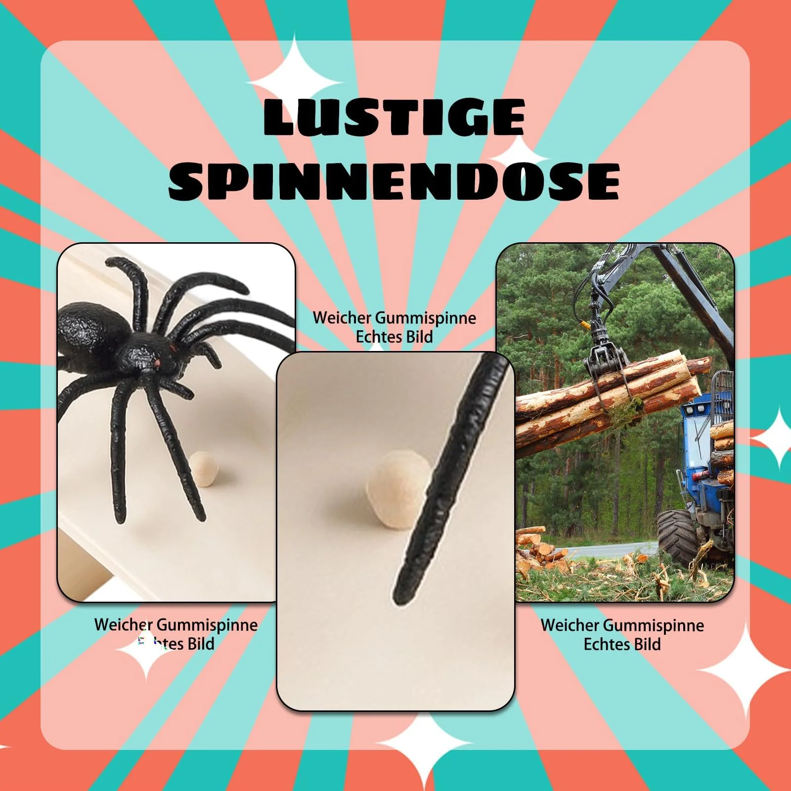 4 Stück Spider Prank Box, Spiderbox Prank, Box Mit Spinne Prank Witz, Halloween-Partys, Witze Und Lustige Überraschungen Für Familienversammlungen,Geeignet Für Gruppenveranstaltungen Und Partys - Image 6