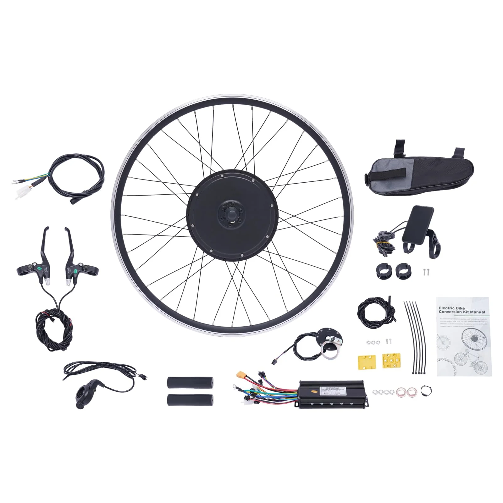 48V 1000W E-Bike Umbausatz Kit 28"/29"/700C Vorderrad Elektrisches Fahrrad-Umrüstsatz mit Display und PAS