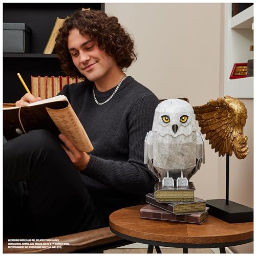 4D Build - Harry Potter, 3D-Puzzle der beliebten Schnee-Eule Hedwig aus hochwertigem Karton, 118 Teile, für Harry Potter Fans ab 12 Jahren - Image 5