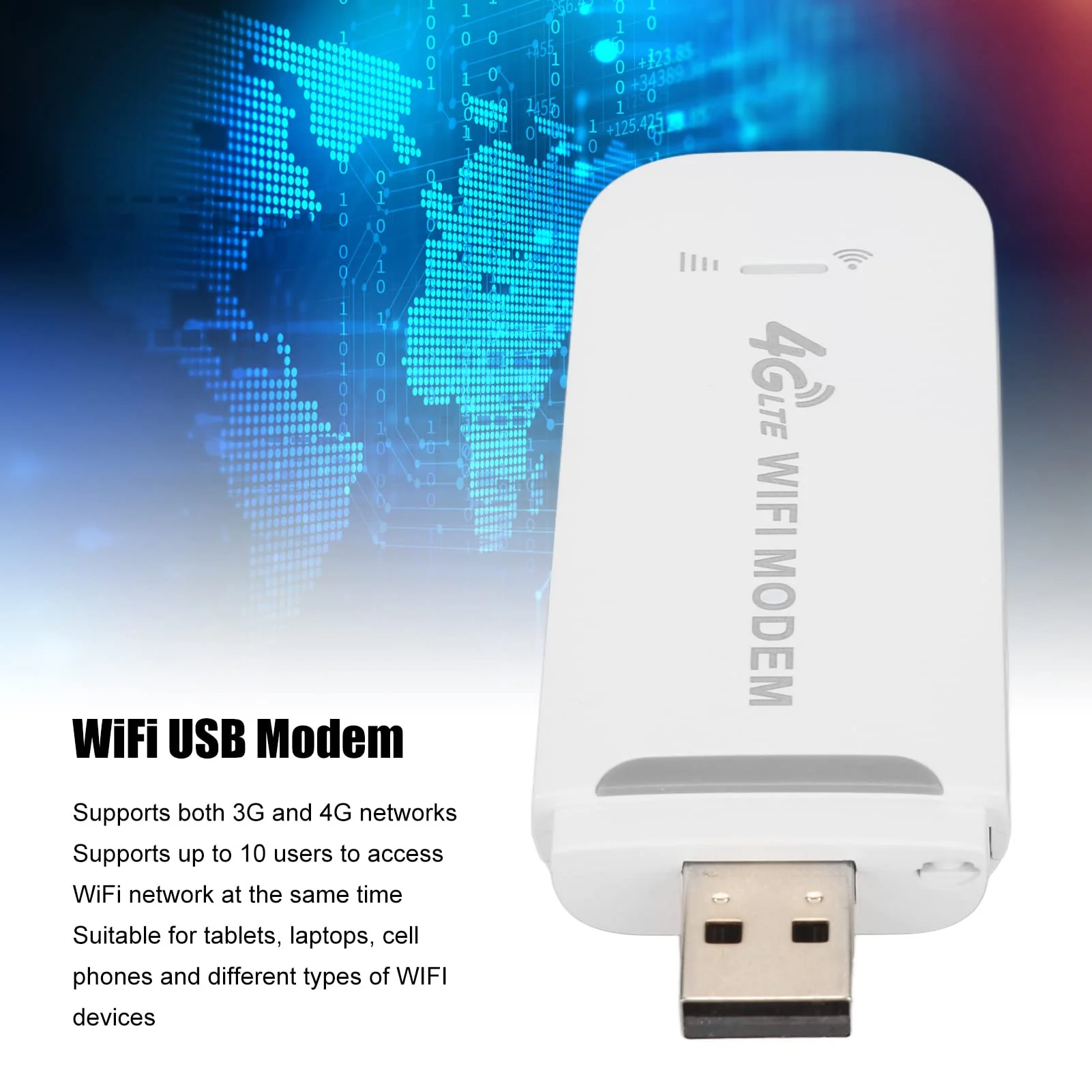 4G LTE Stick, Mobiler WLAN Router für Auto Surfstick Ohne Vertrag LTE 4G Dongle mit SIM-Kartensteckplatz 150 Mbps USB WiFi Router Netzwerk Hotspot - Image 4
