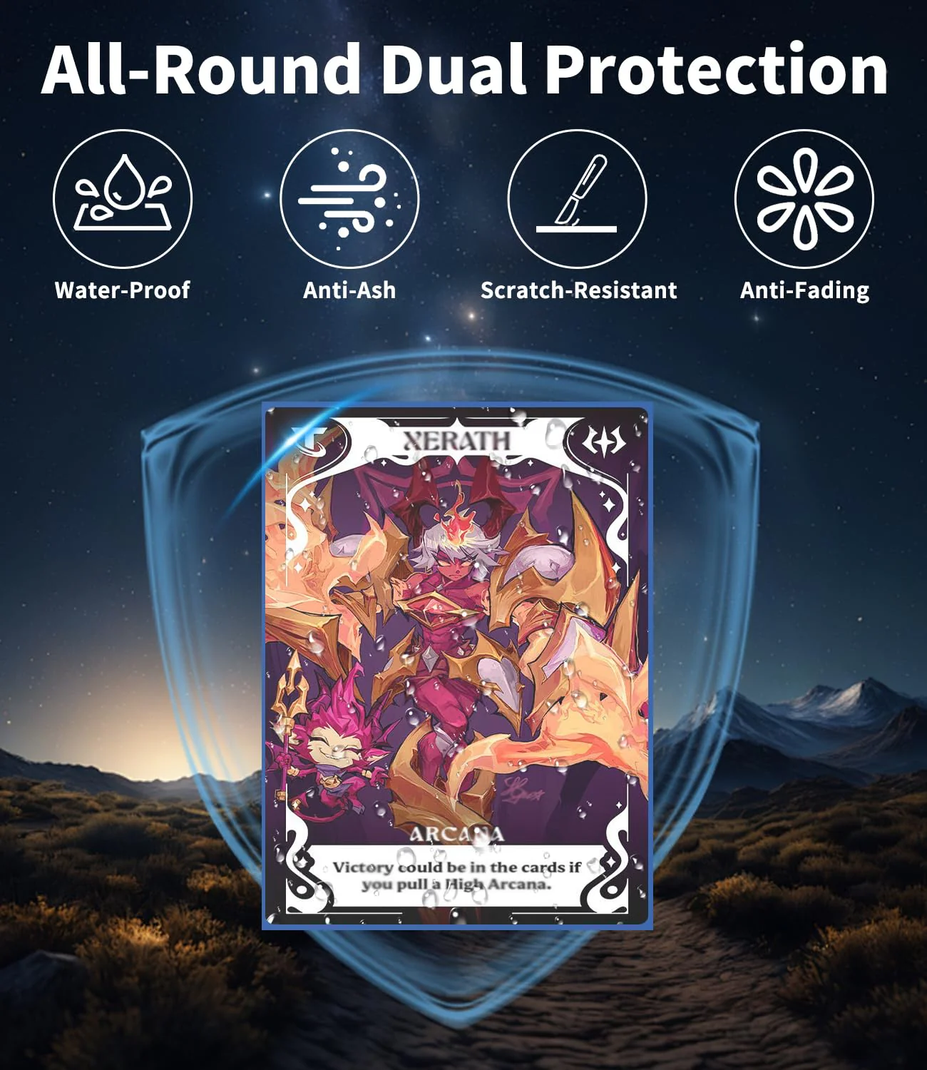 500 Stück Weiche Sammelkartenhüllen, 66 x 91 mm Karten Hüllen, Standardgröße Sammelkarten Einsteckhüllen, Premium Kartenhüllen, Passform für MTG Sleeves, Sammelkarten, Sportkarten, Farbe Mixen - Image 3