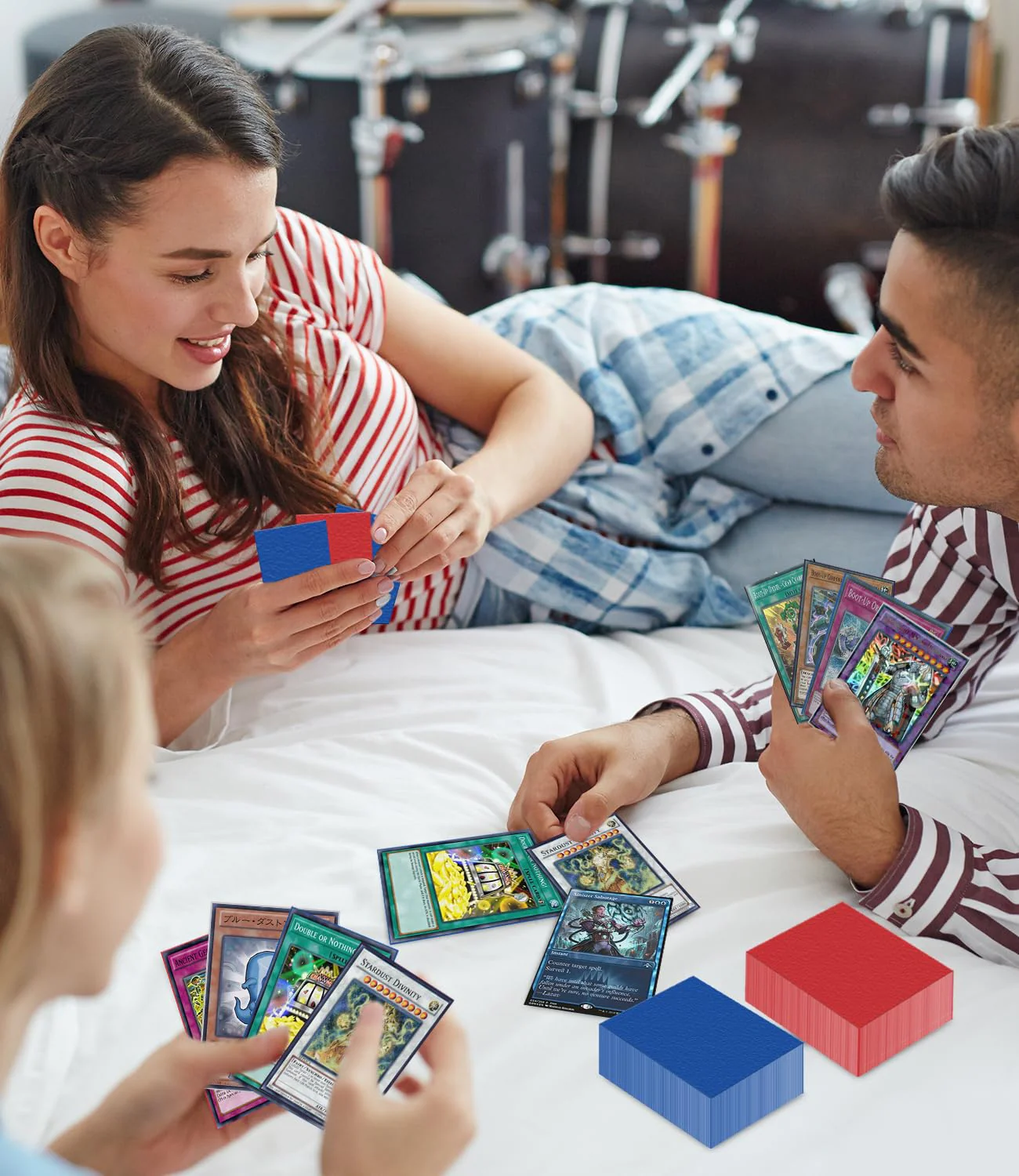 500 Stück Weiche Sammelkartenhüllen, 66 x 91 mm Karten Hüllen, Standardgröße Sammelkarten Einsteckhüllen, Premium Kartenhüllen, Passform für MTG Sleeves, Sammelkarten, Sportkarten, Farbe Mixen - Image 7