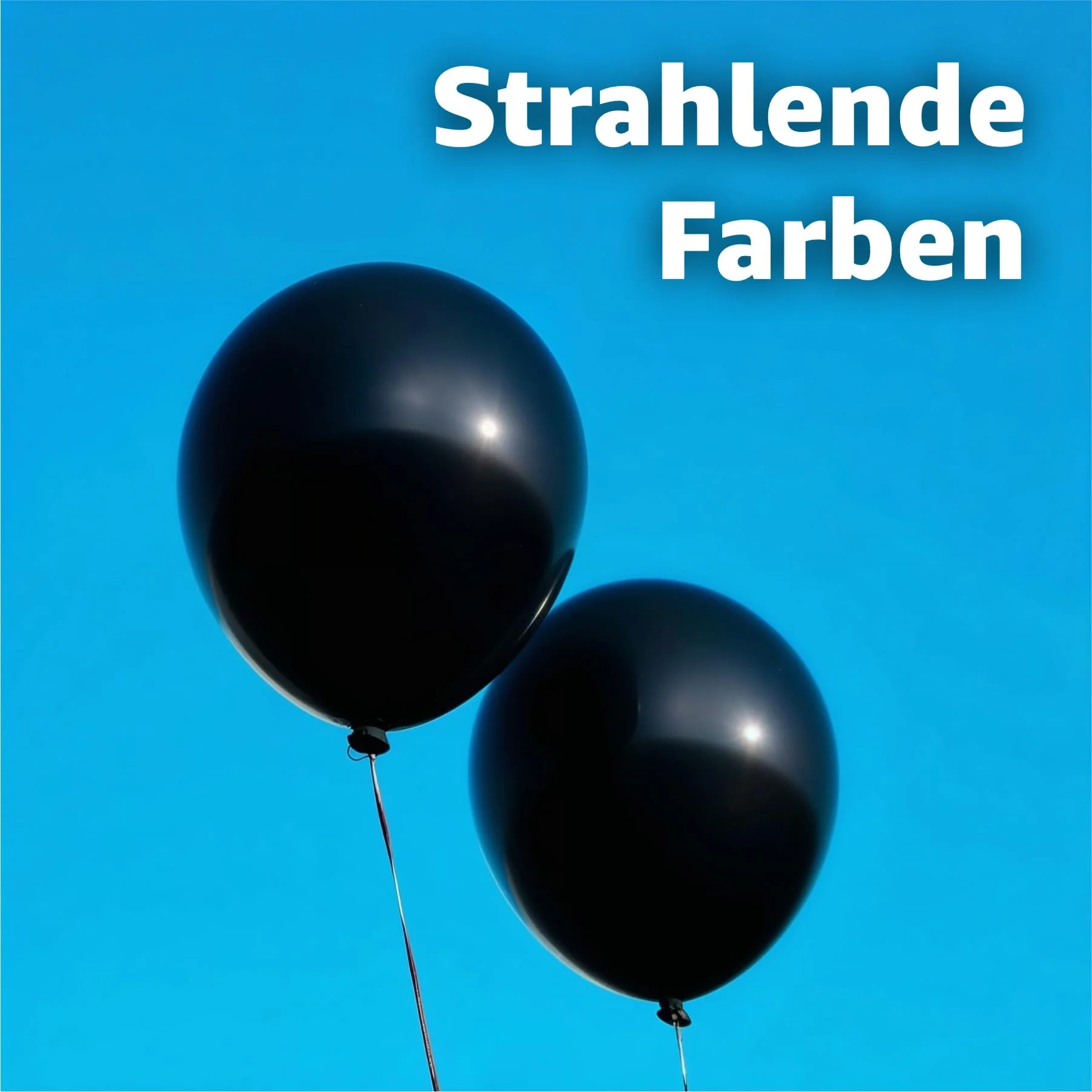 50x Luftballons schwarz - Ø 35 cm für Geburtstag & Hochzeit & Party & Kindergeburtstag - Luft & Helium als Dekoration - Image 5