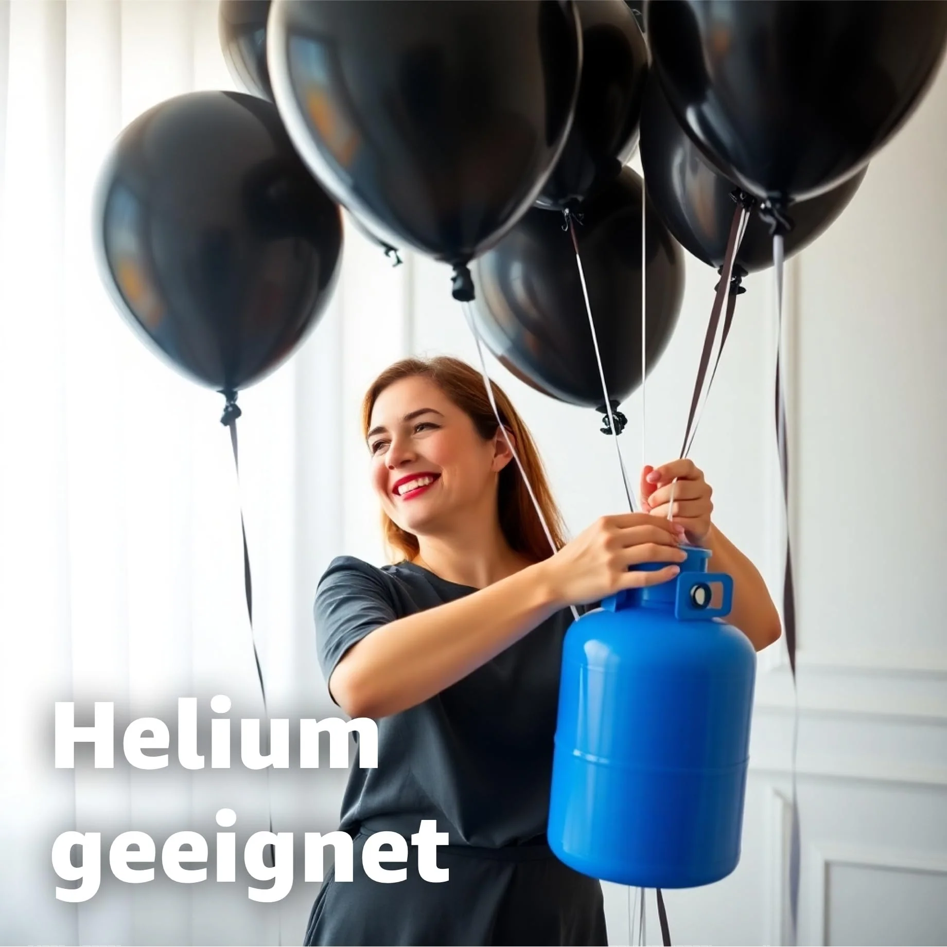 50x Luftballons schwarz - Ø 35 cm für Geburtstag & Hochzeit & Party & Kindergeburtstag - Luft & Helium als Dekoration - Image 6