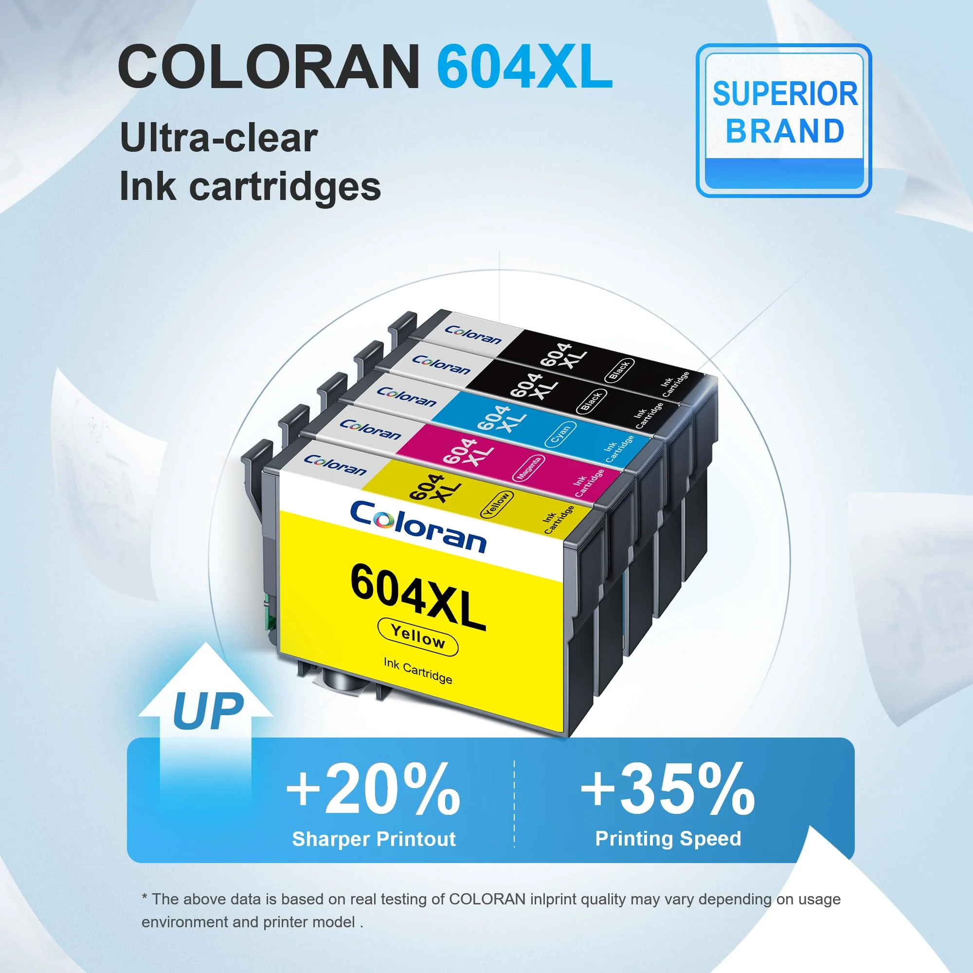 604 Druckerpatronen Kompatibel für Epson 604 XL 604XL Patronen Multipack, für Epson Expression Home XP-2200 XP-2205 XP-3200 XP-3205 XP-4200 XP-4205 Workforce WF-2910 WF-2930 WF-2935 WF-2950, 5er-Packs - Image 6