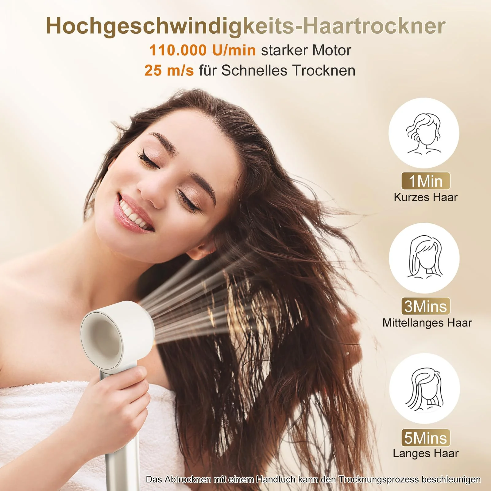 7MAGIC 6 in 1 Airstyler, Hairstyler, Lockenstab Auto-Wrap, Stylen Sie Beach Wave, Ionen Föhn, Professioneller Rundbürstenföhn,Glätteisen, für Besondere Anlässe, Reisen - Image 4