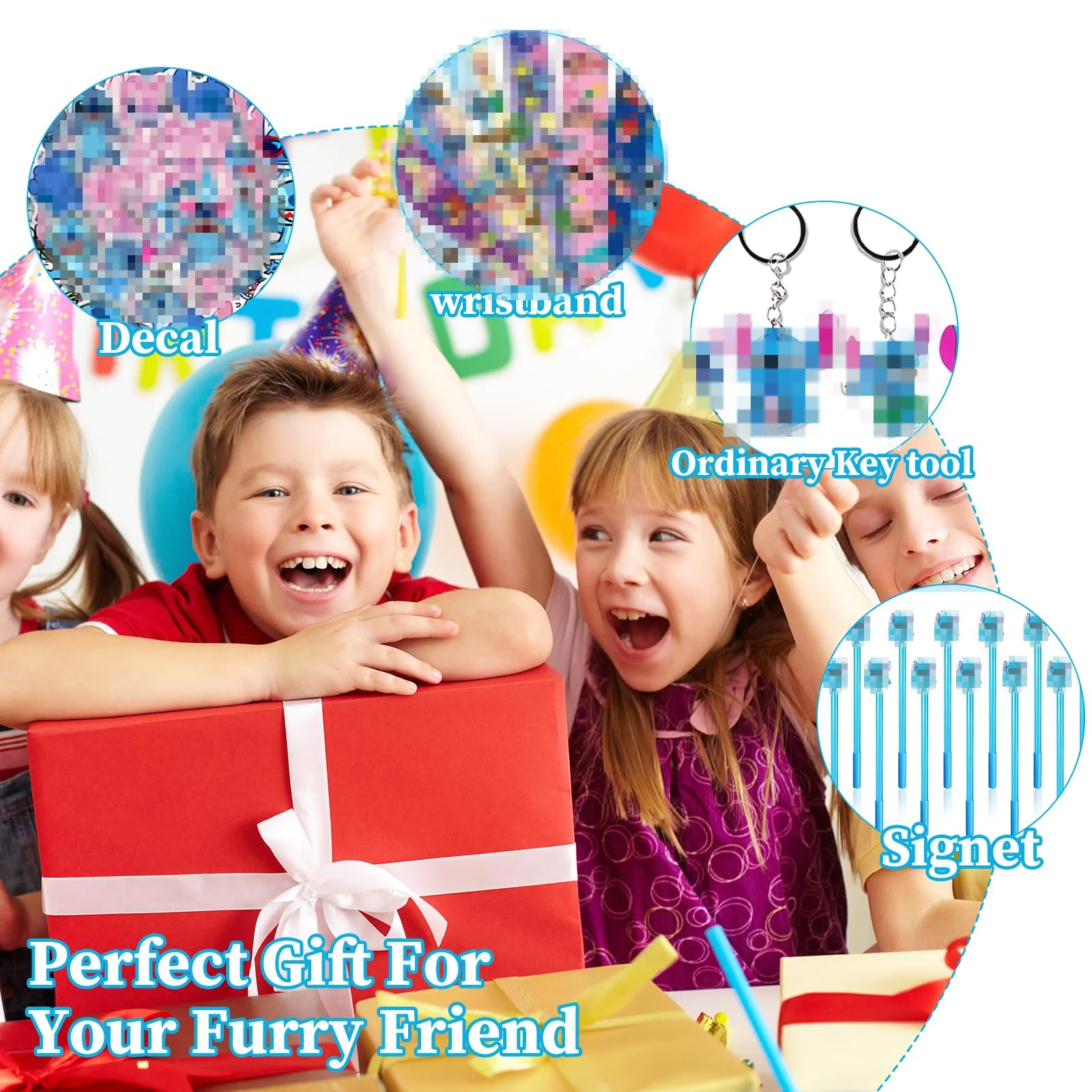 86PCS Cartoon Thema Kindergeburtstag Mitgebsel Set, Party Mitgebsel Mit Armbänder Schlüsselanhänger Stifte Aufkleber Für Party Kleine Gastgeschenke Give Aways - Image 2